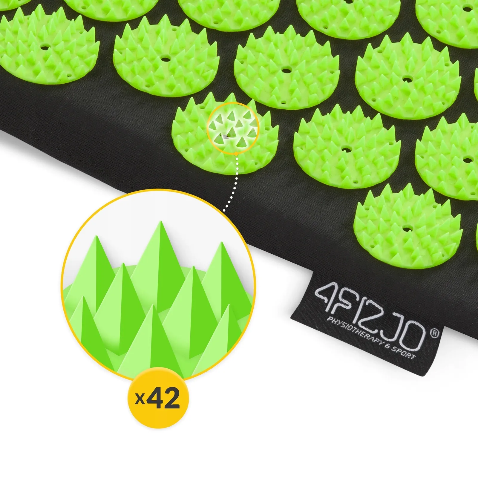 Didelis akupresūros kilimėlis su pagalvėle