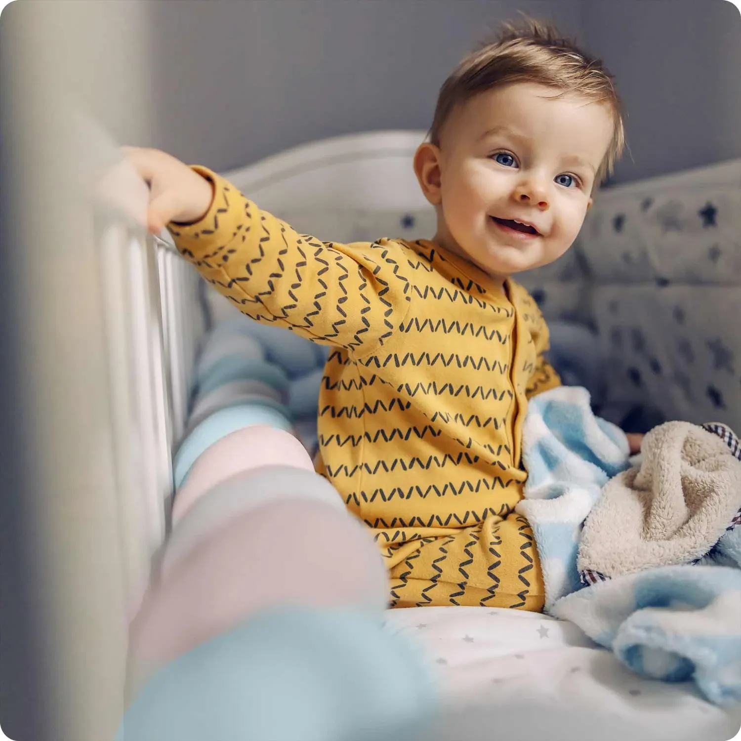 „Ricokids“ 3 m lovelės užvalkalas – mėlynas ir rožinis - nuotrauka 1
