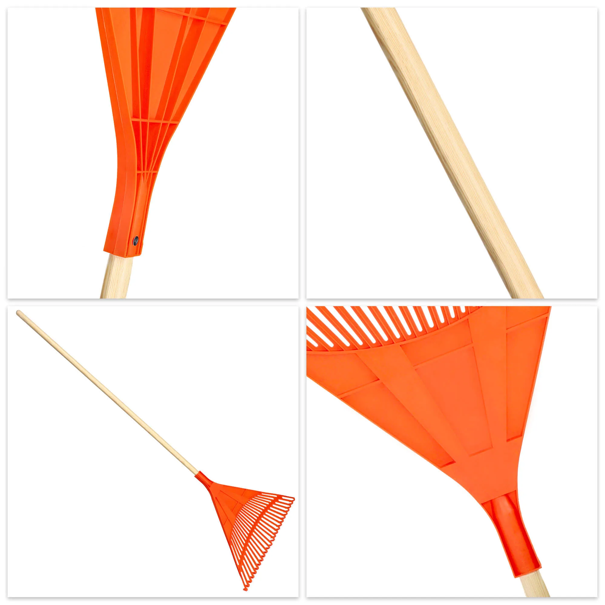 Lapų grėblys Scotto 176×60 cm, oranžinis