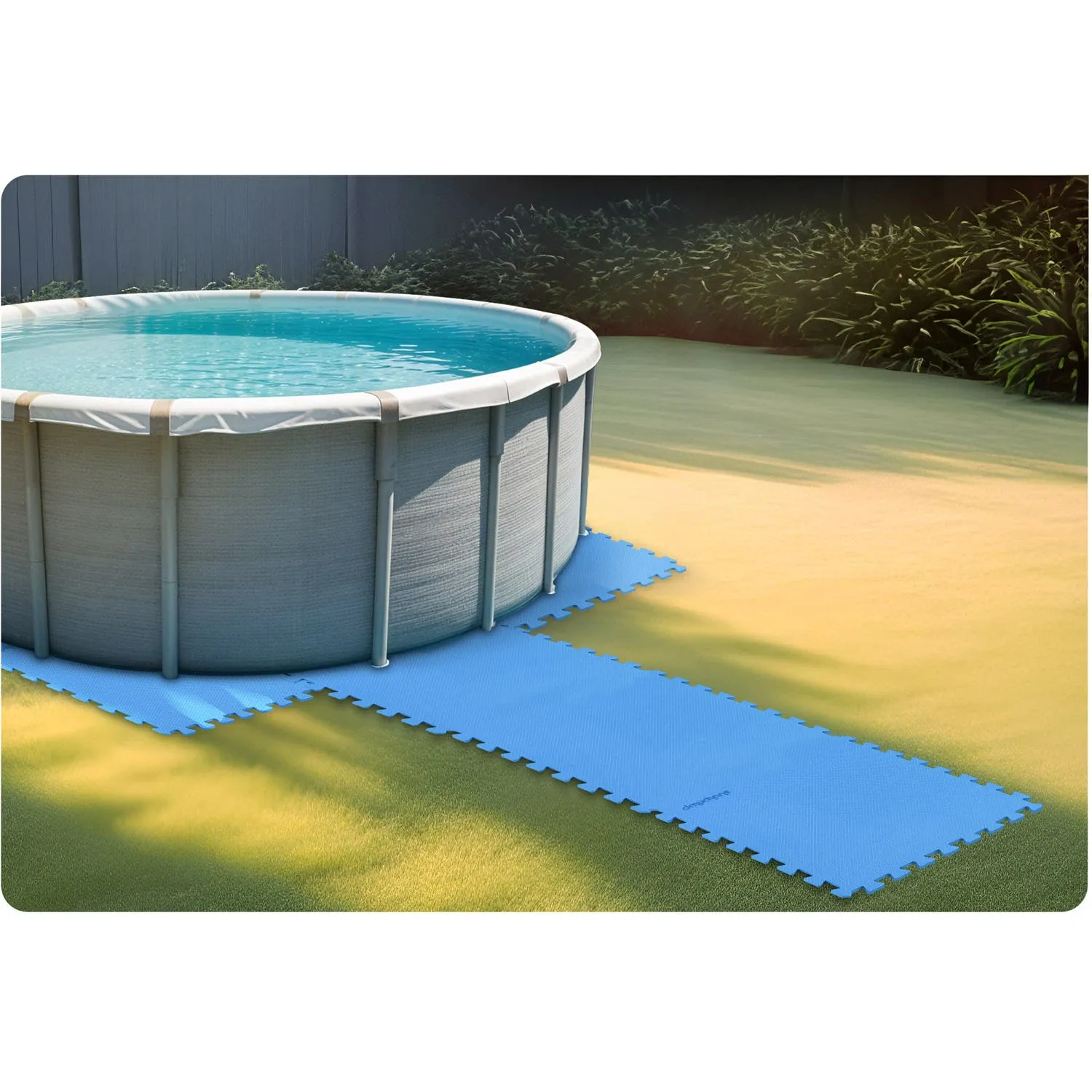 Putplasčio kilimėlis baseino dėlionei 50 x 50 cm 8 vnt. - nuotrauka 1