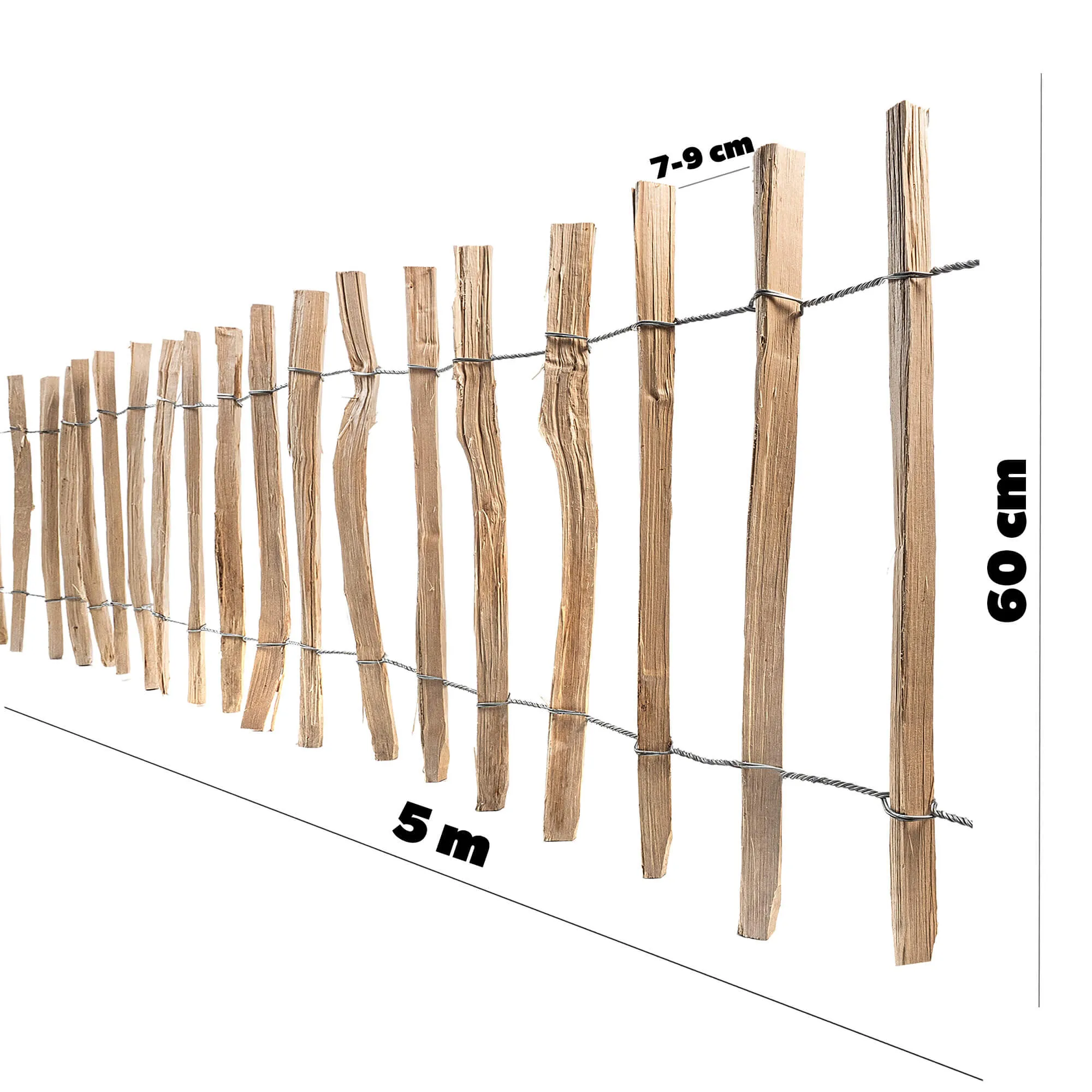 Karo lazdyno sodo tvora 500 x 60 cm (7-9 cm)