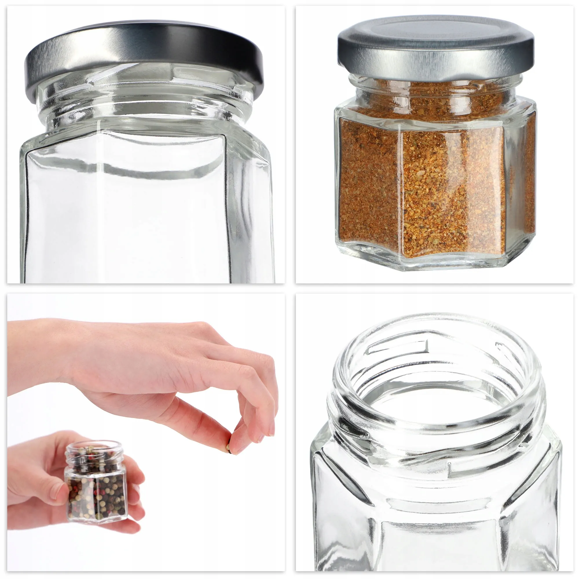 Prieskonių indelis 30 ml, skaidrus