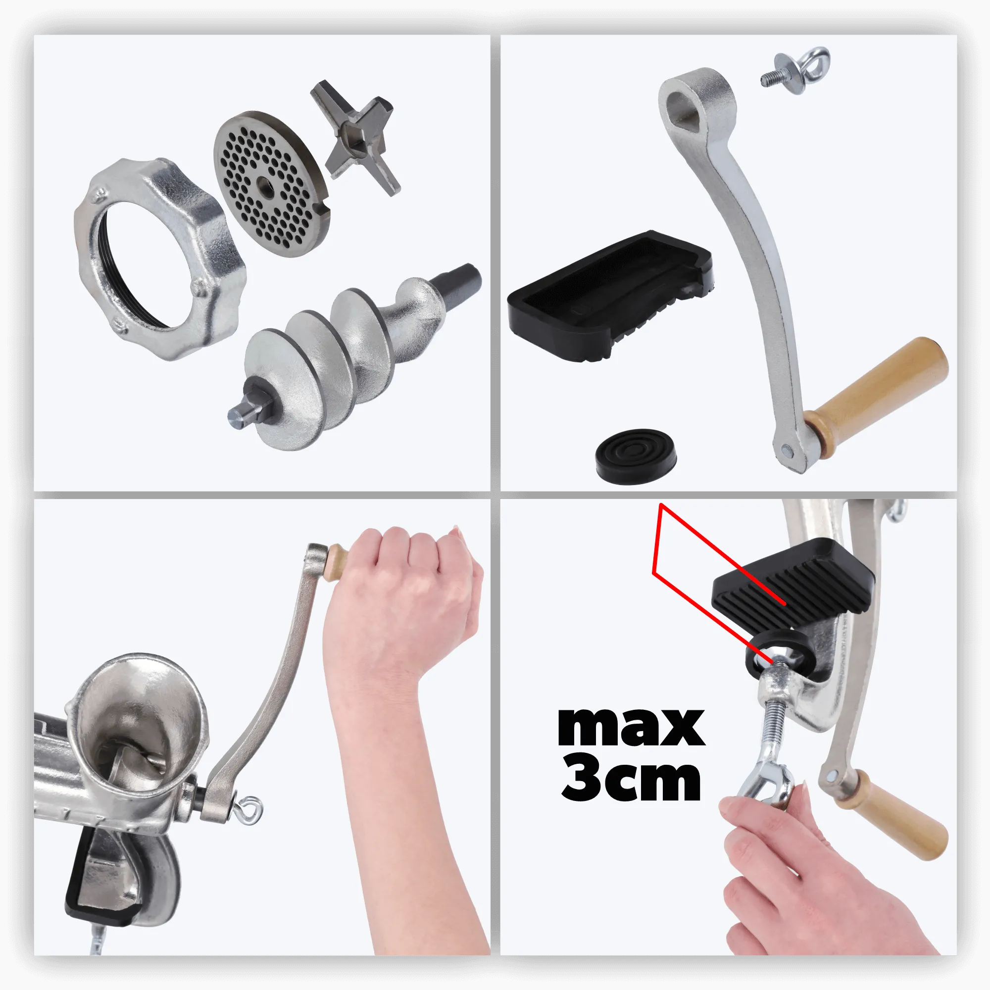 Hamra rankinis mėsmalė, 5 dydis