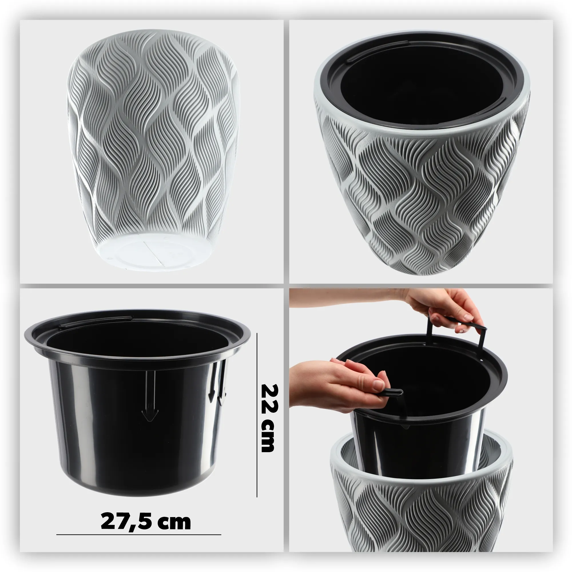 Jesi vazonas su įdėklu 40 cm