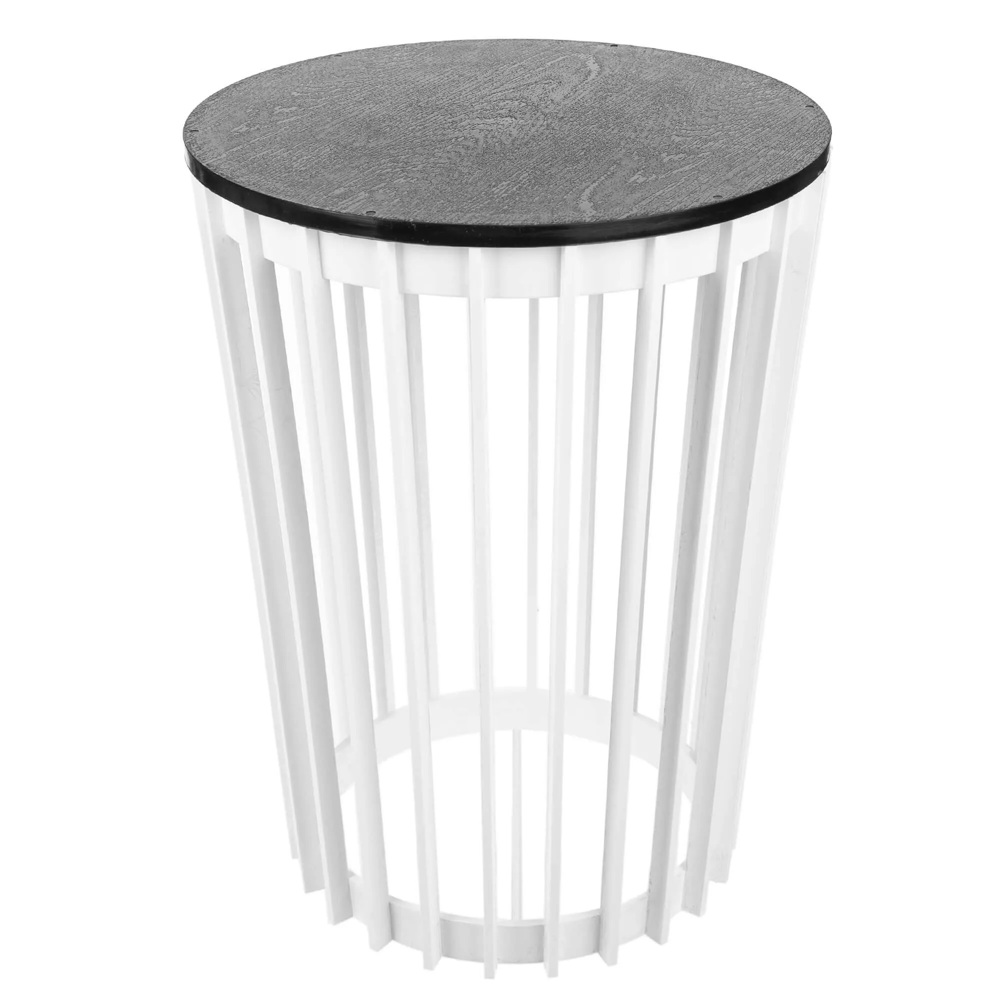 Aytre dvipusis augalų stovas 40 cm baltas + juodas stalviršis