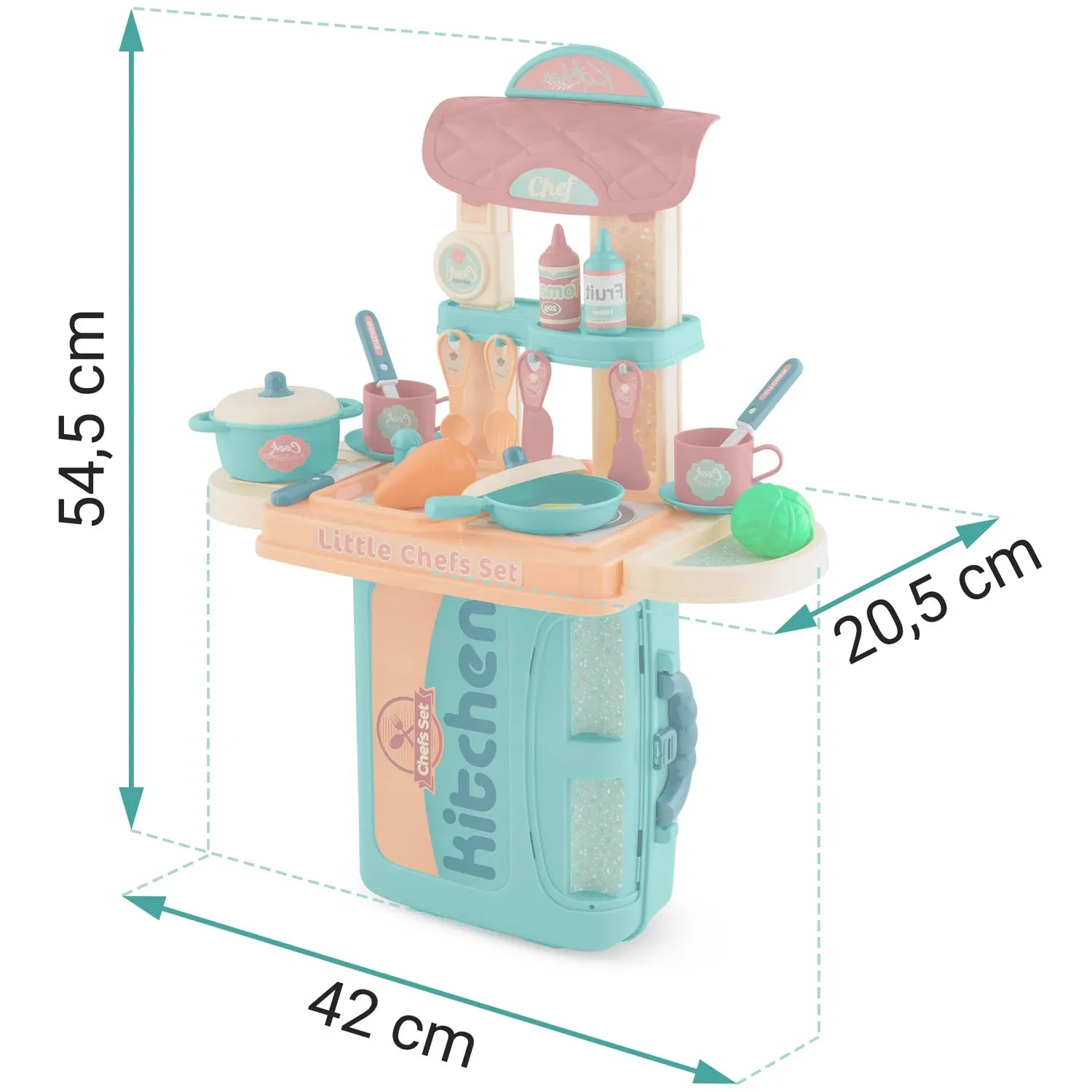 Ricokids 772901 Vaikiška virtuvė su dėklu - nuotrauka 1