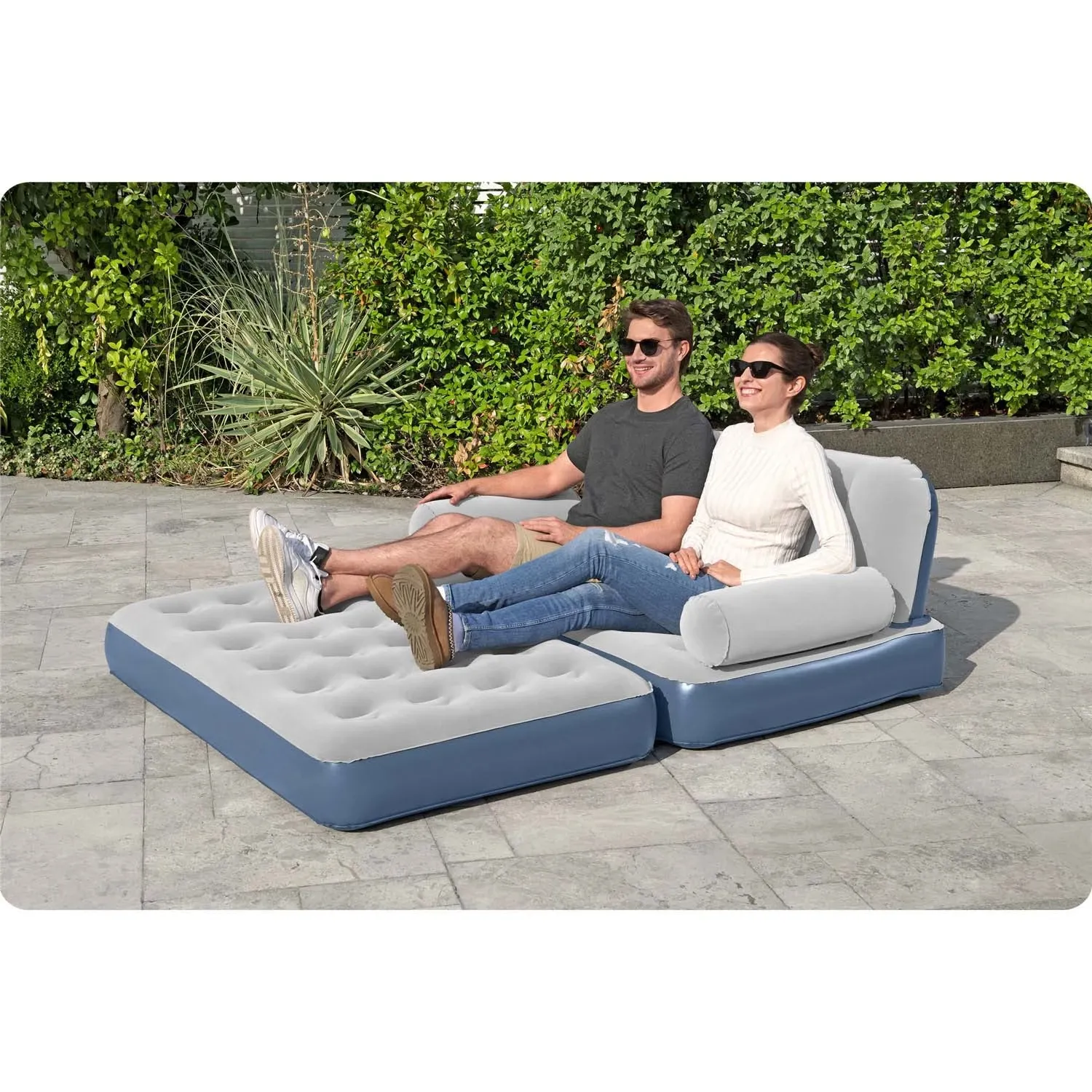 Aksominė sofa su įmontuotu elektriniu siurbliu 188x152x64cm Bestway 75079 - nuotrauka 1
