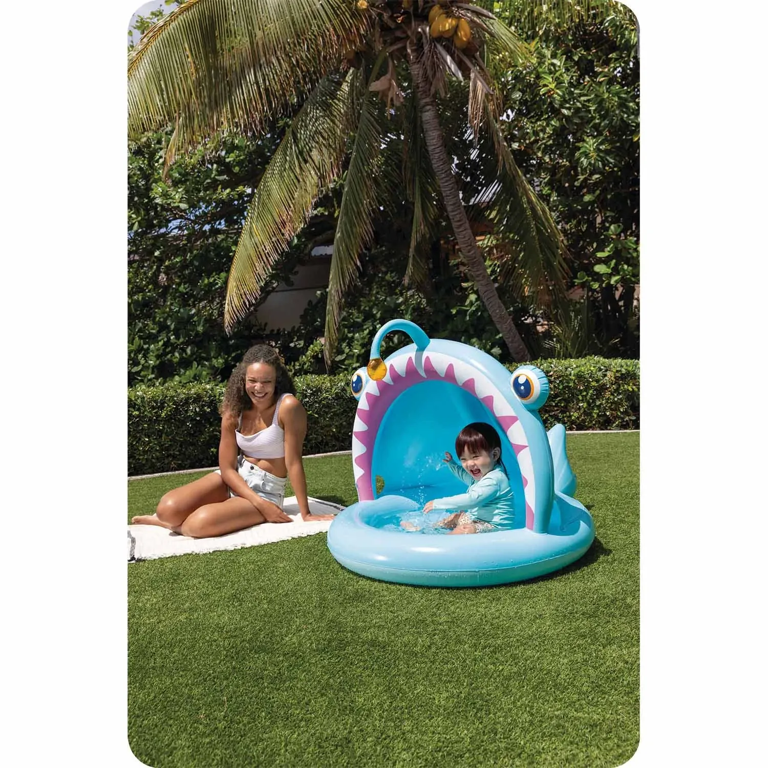 Intex 58419 žvejo baseinas su stogu, 102 x 94 cm - nuotrauka 1