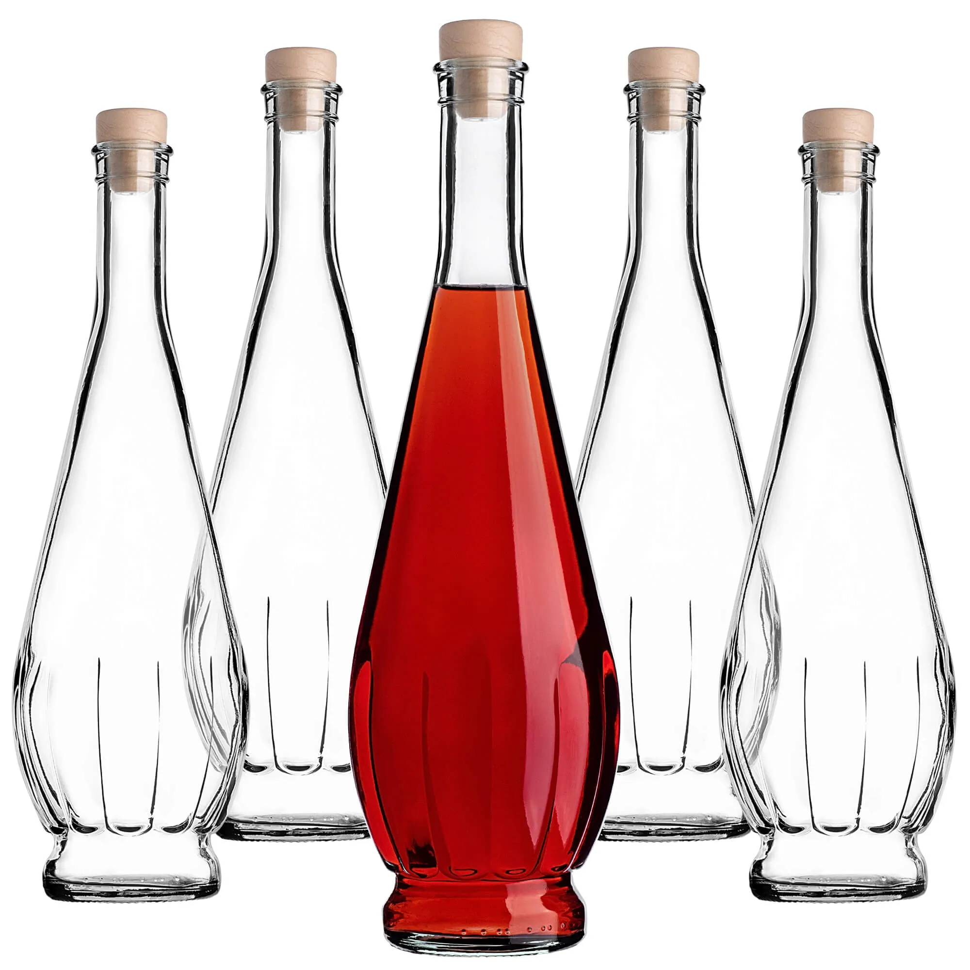 „Cona“ stiklinis tinktūros buteliukas 750 ml su sintetiniu kamščiu, 40 vnt.