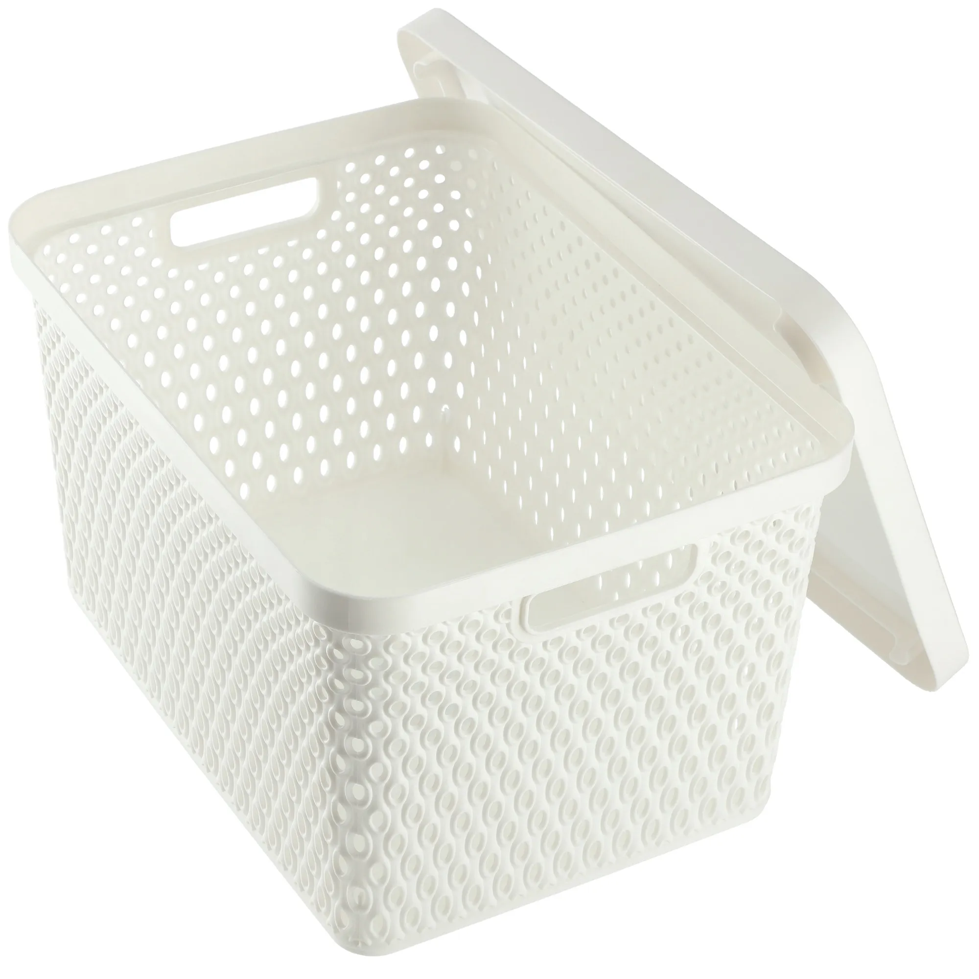 Pau 18L baltas daiktadėžės krepšys su dangčiu