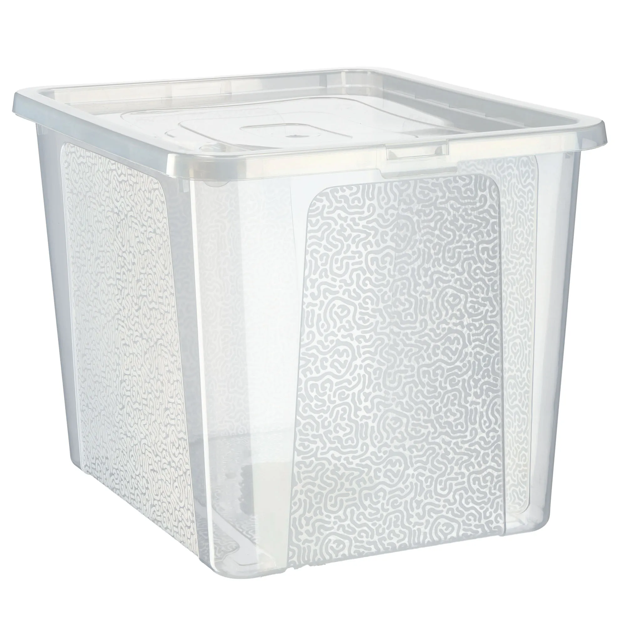 Dozza 30 litrų laikymo konteineris su dangčiu, bespalvis