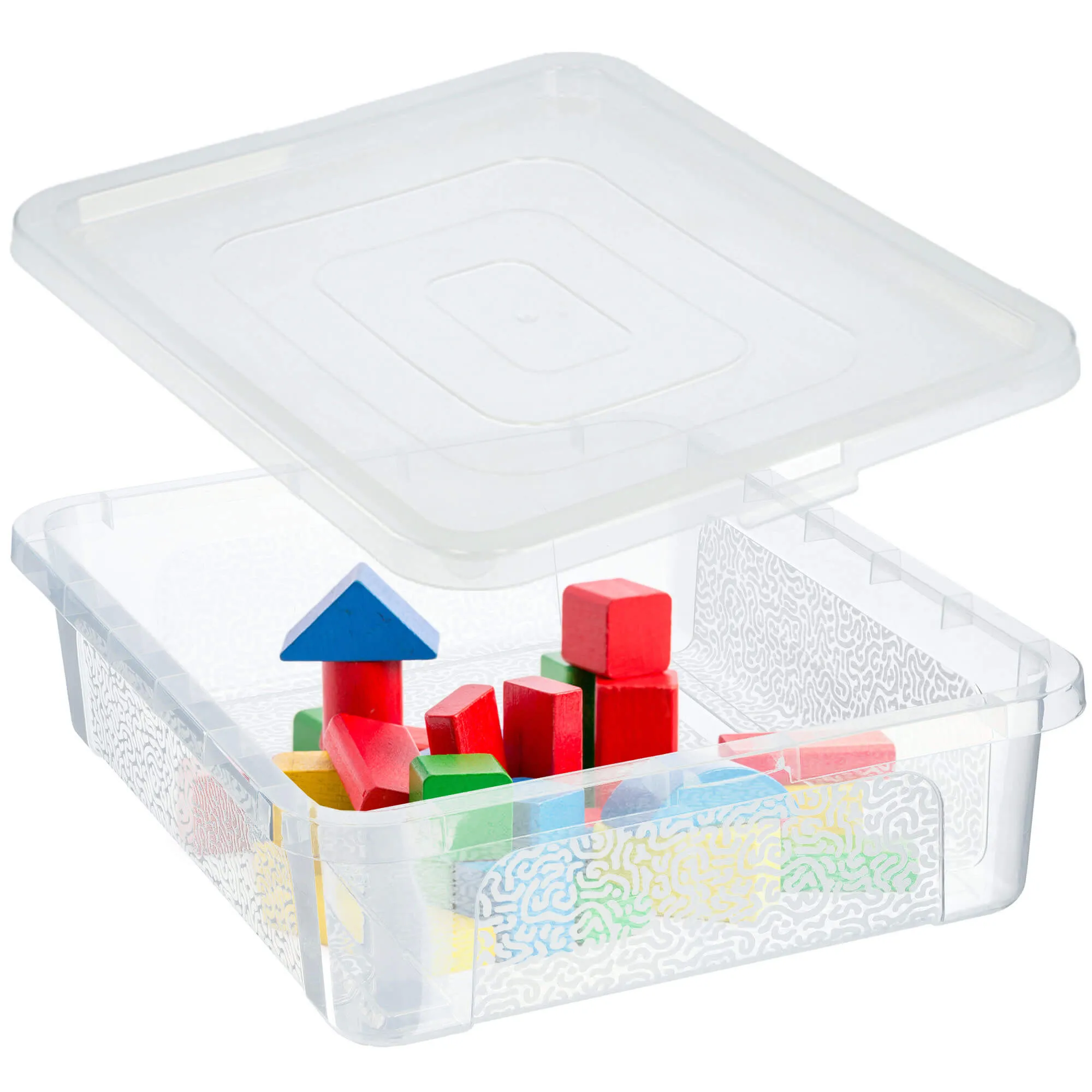 Dozza 10 litrų laikymo indas su dangčiu, bespalvis