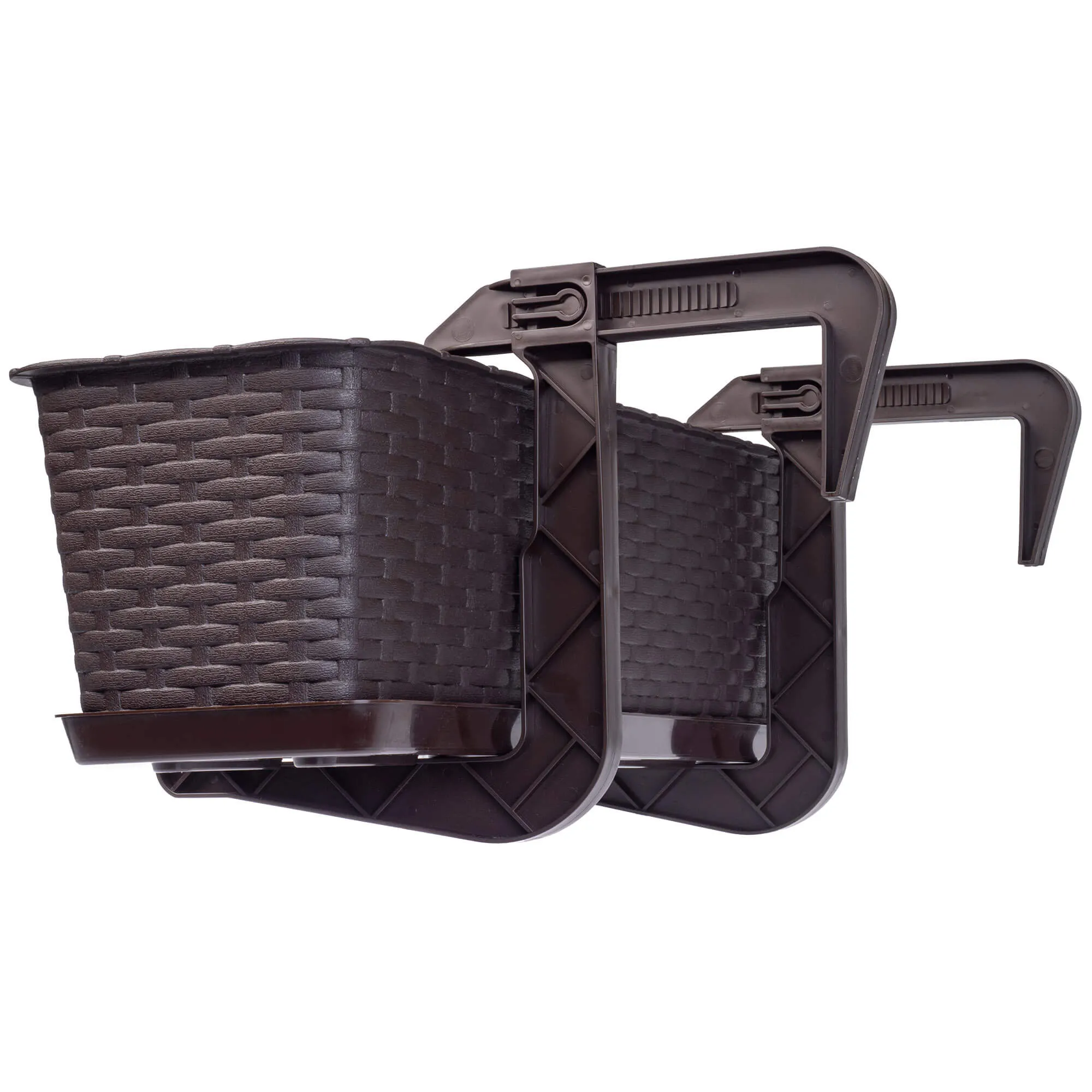 Rotango vazonas su lėkštute Frette 60 cm + 2 rankenos
