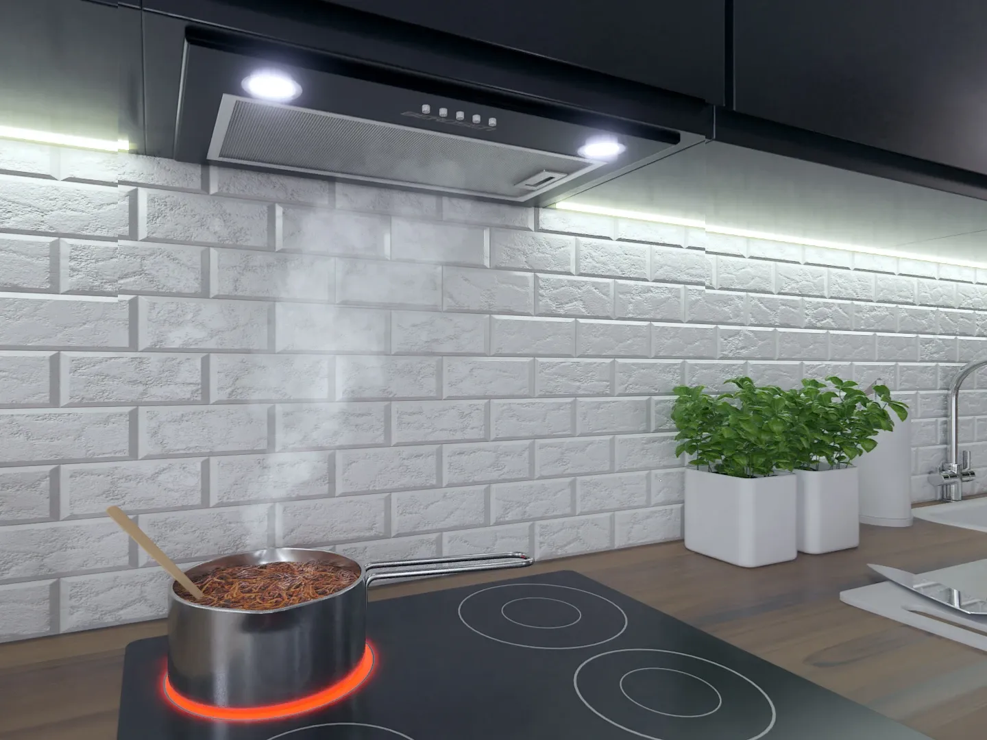 Įmontuojamas gartraukis 52 cm Berdsen BT-232 juodas - nuotrauka 1