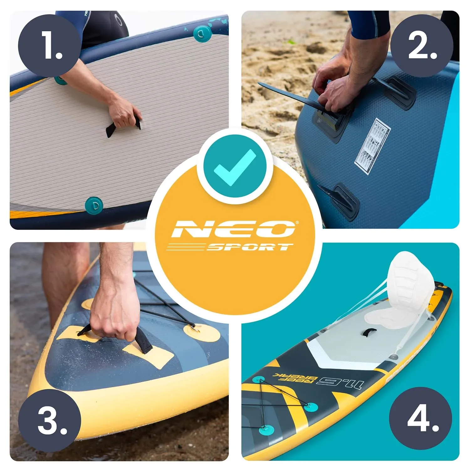 Reefbreak irklentė 350 x 81 x 15 cm Neo-Sport 170106 - nuotrauka 1