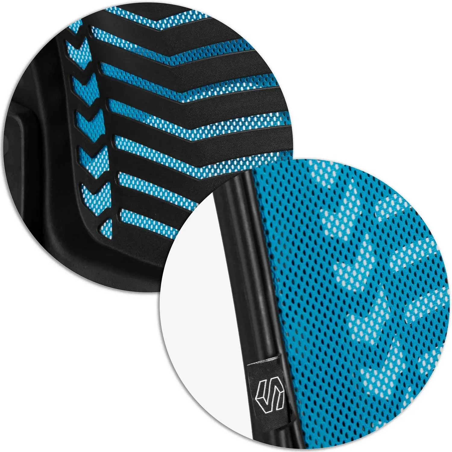 Sofotel Denar mikro tinklelio biuro kėdė, mėlyna - nuotrauka 1