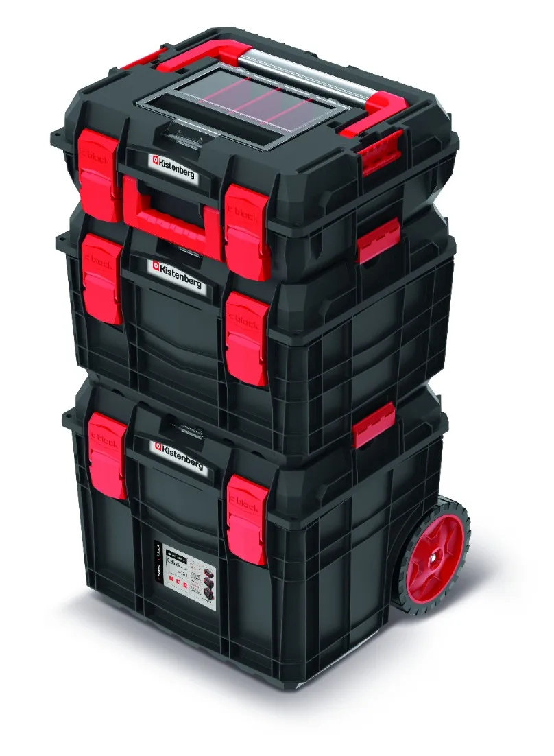 KISTENBERG C Block ALU LOG 3in1 įrankių dėžės rinkinys 85 – KXCAS454085 – juoda