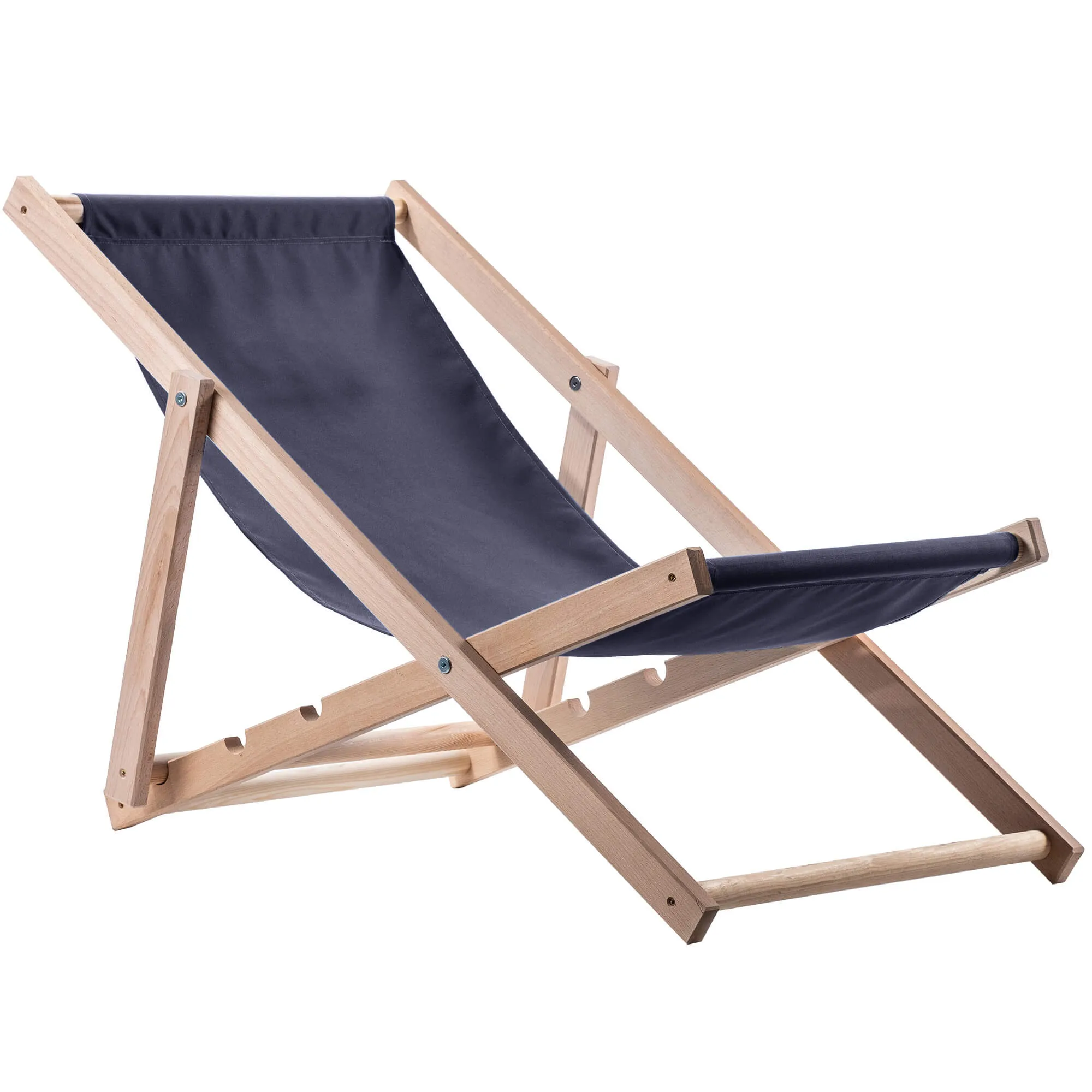 „Tulon“ medinis gultas, 80 x 63 cm, tamsiai mėlynas