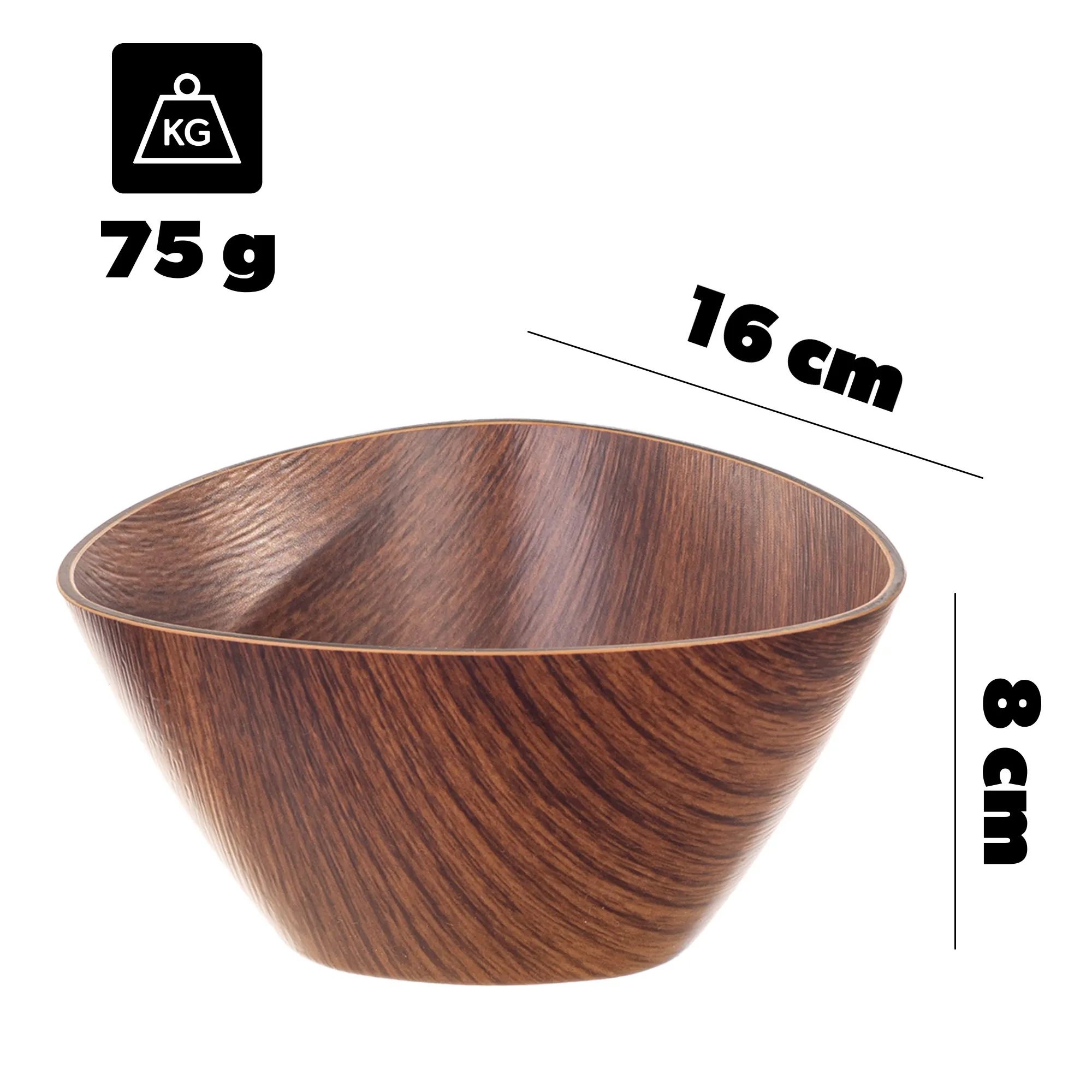 Capelle trikampis salotų dubuo 16 cm