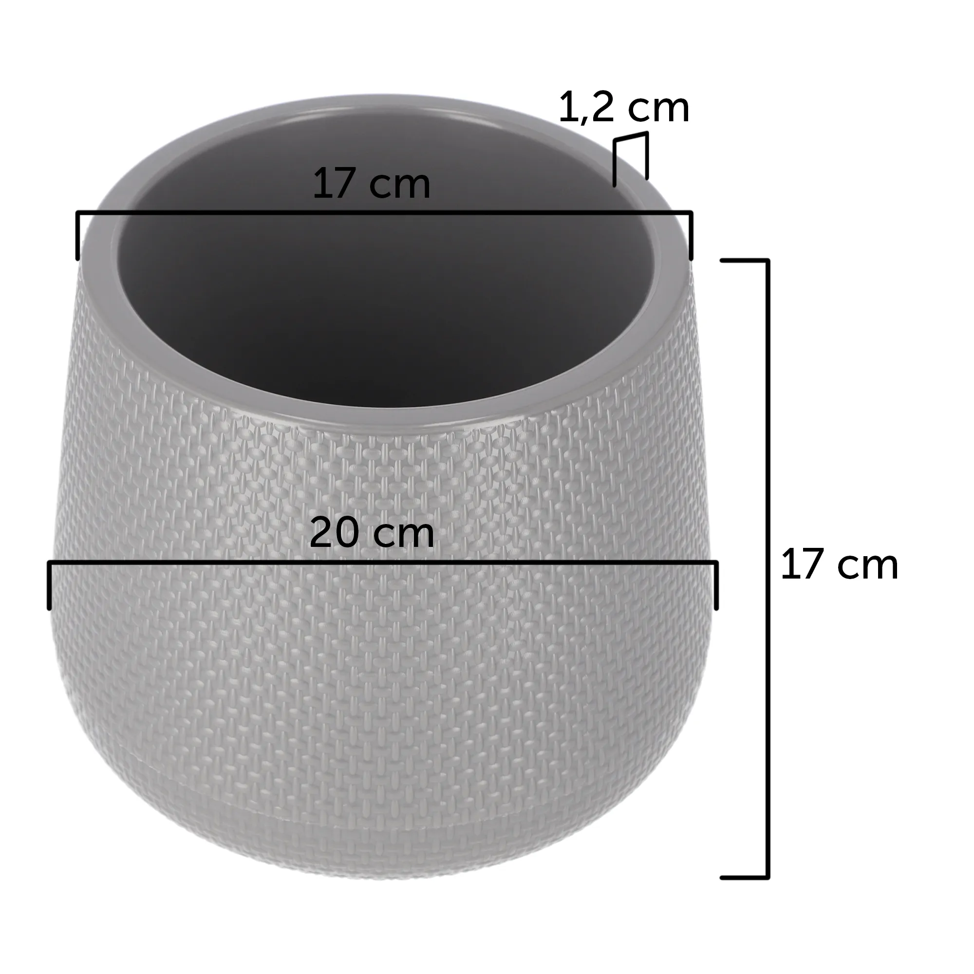 Peri vazonas su lėkštute 17 cm