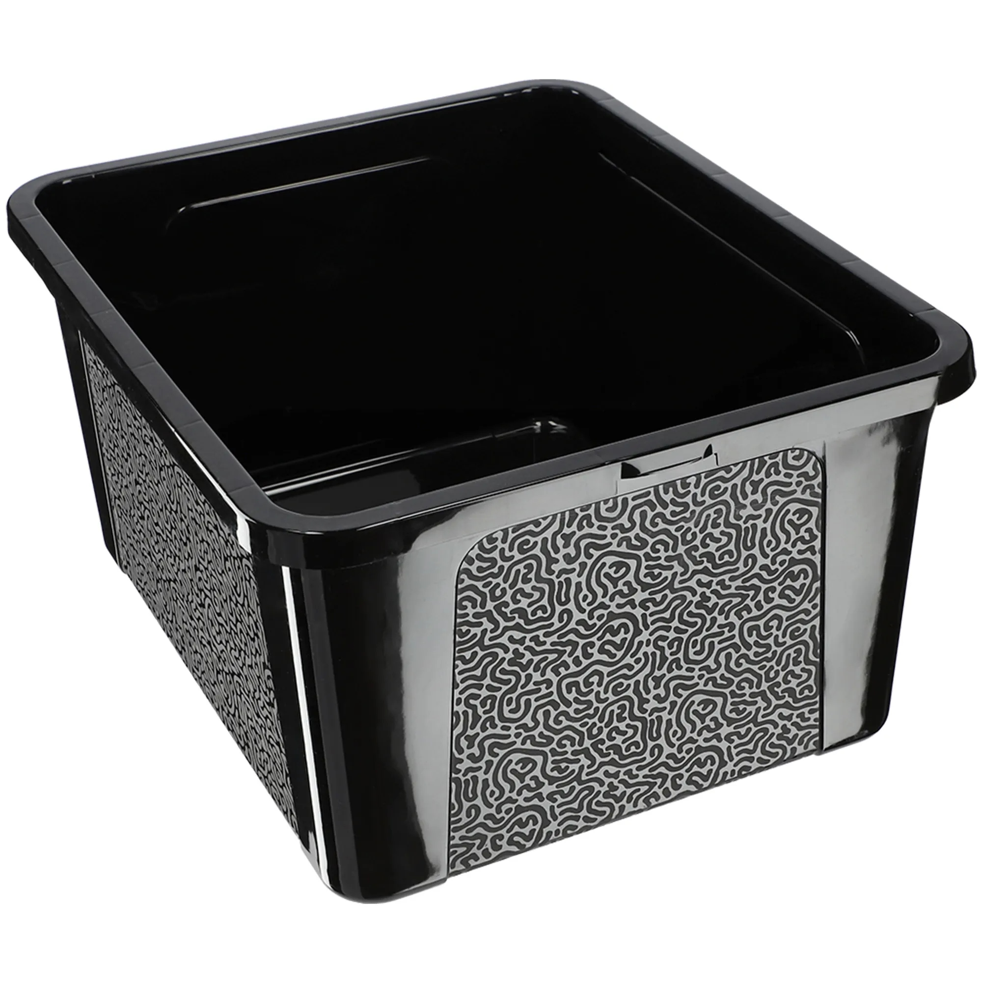 Dozza 20 l juodas laikymo konteineris su dangčiu