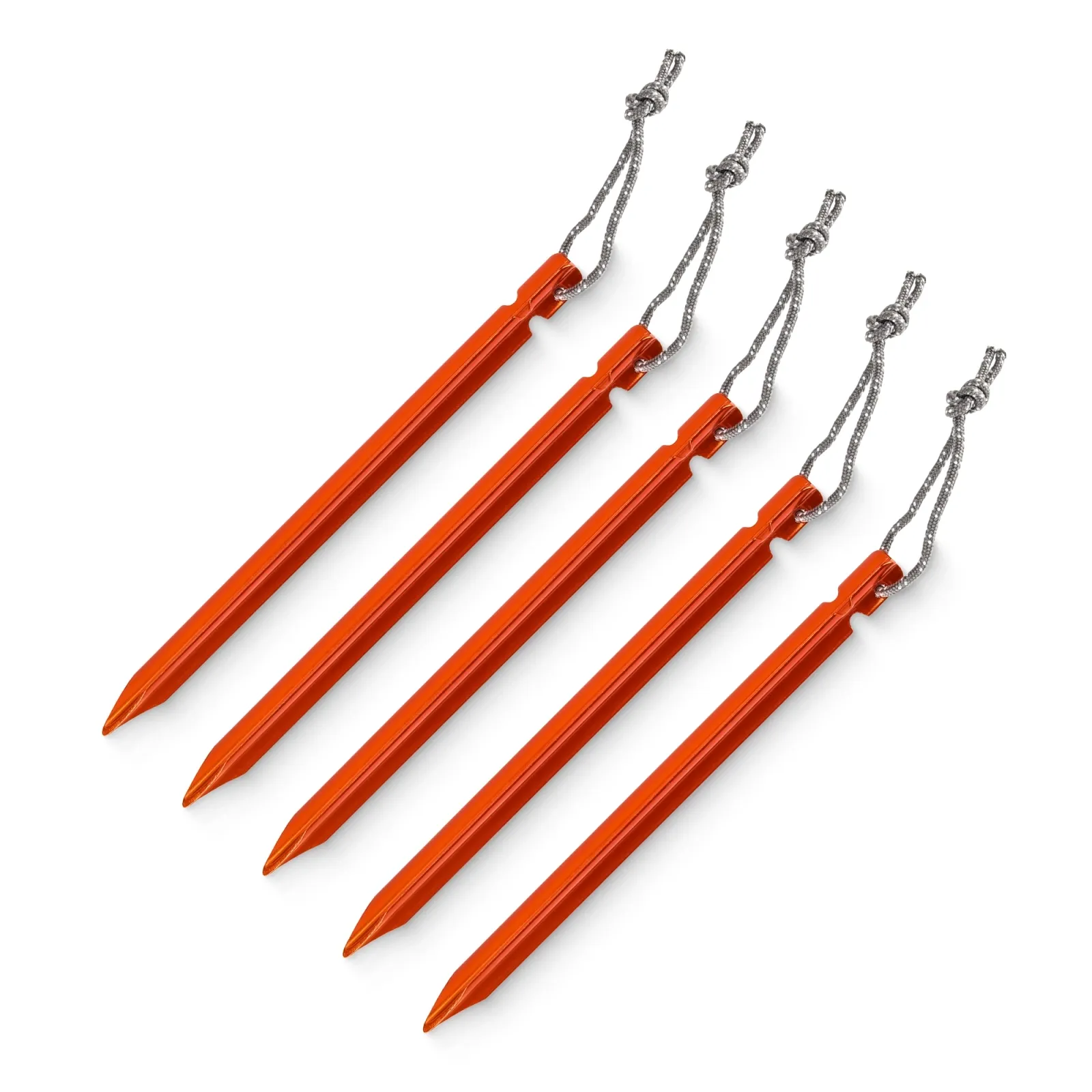 Aliuminio palapinės kuoliukų rinkinys 15 cm 10 vnt. - trikampiai