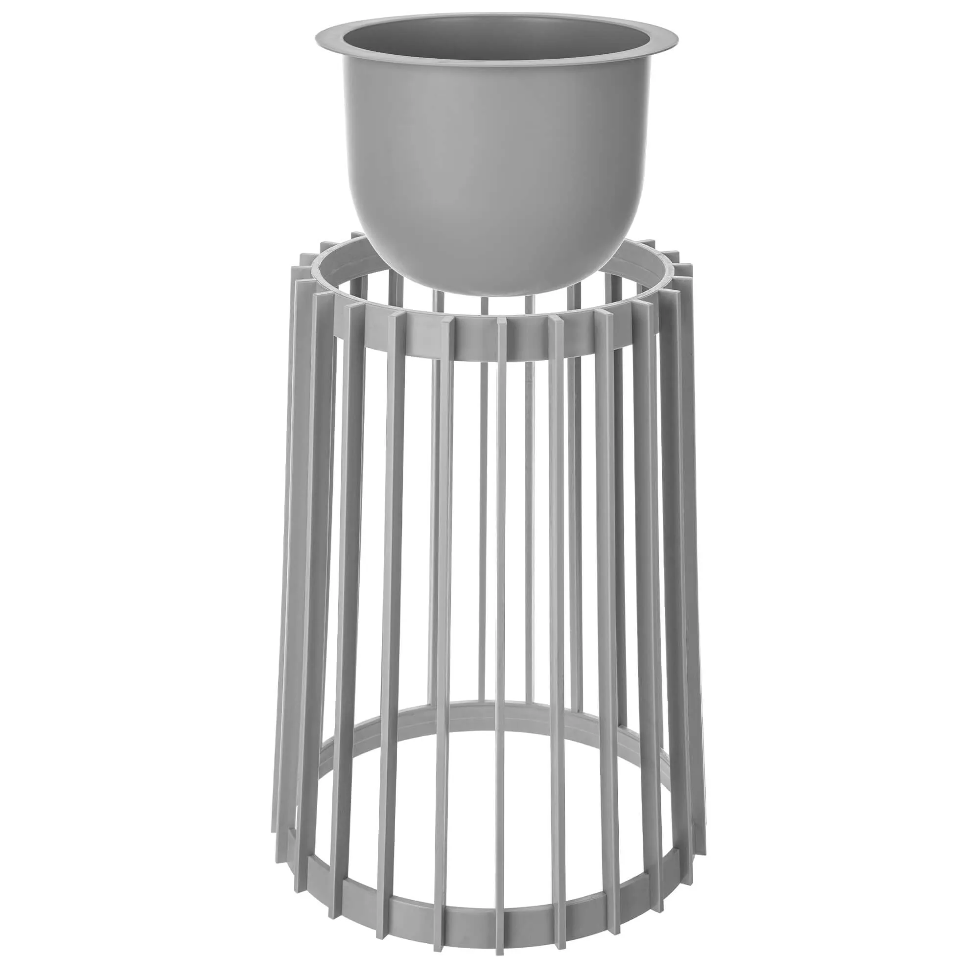 Aytre dvipusis augalų stovas 40 cm platinos spalvos + įdėklas