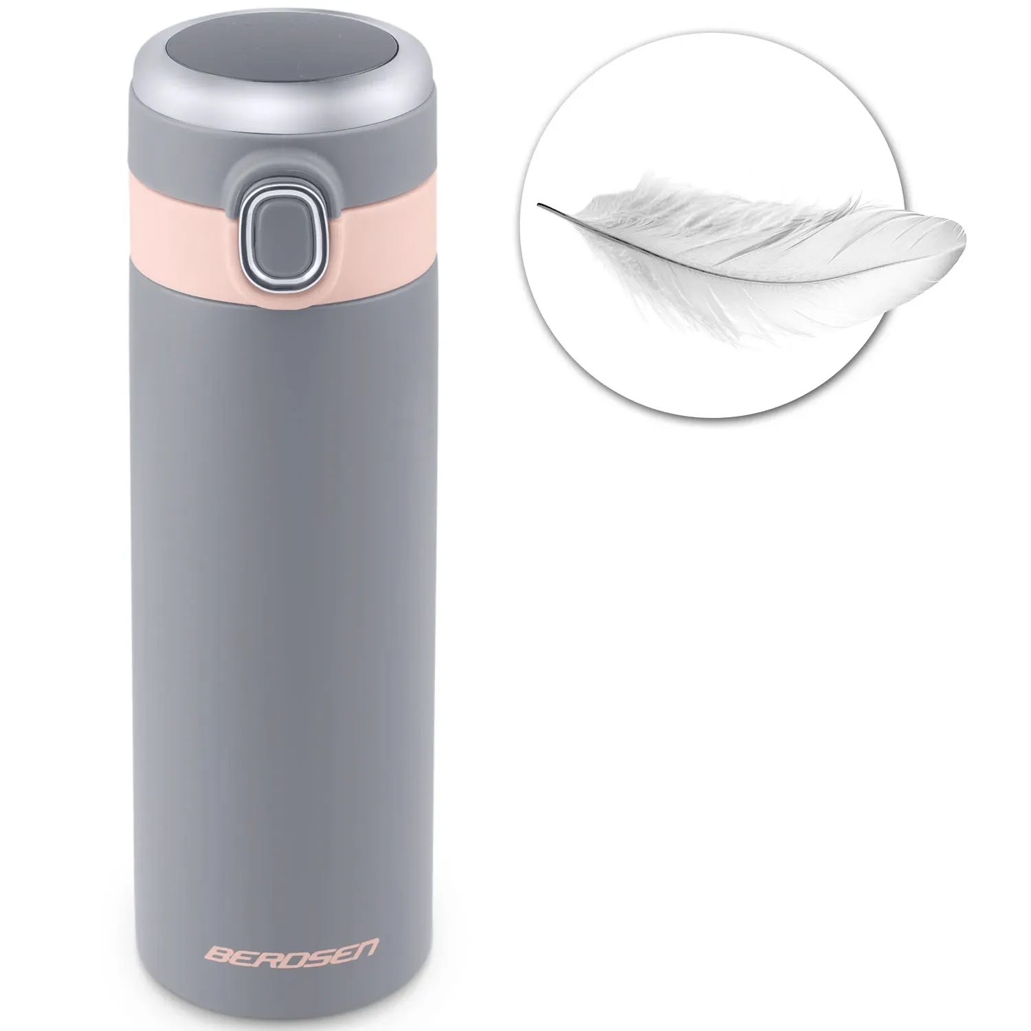Vakuuminis termosas 450 ml BD-786 pilkas - nuotrauka 1