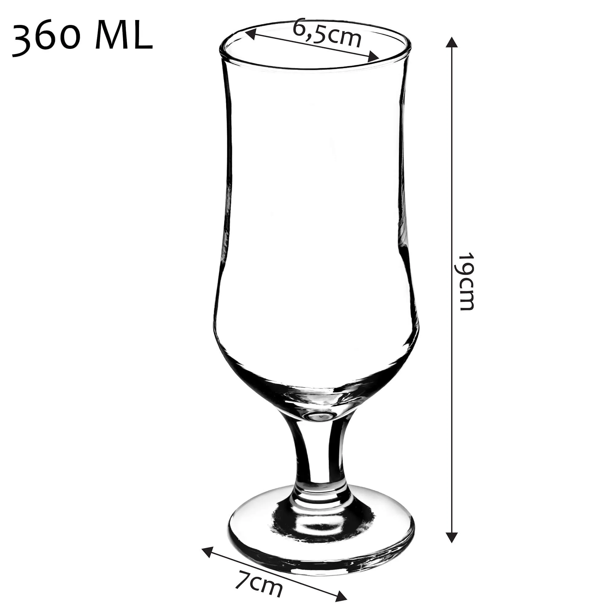 Arino alaus ir šaltų gėrimų bokalai 360 ml, 6 vnt.