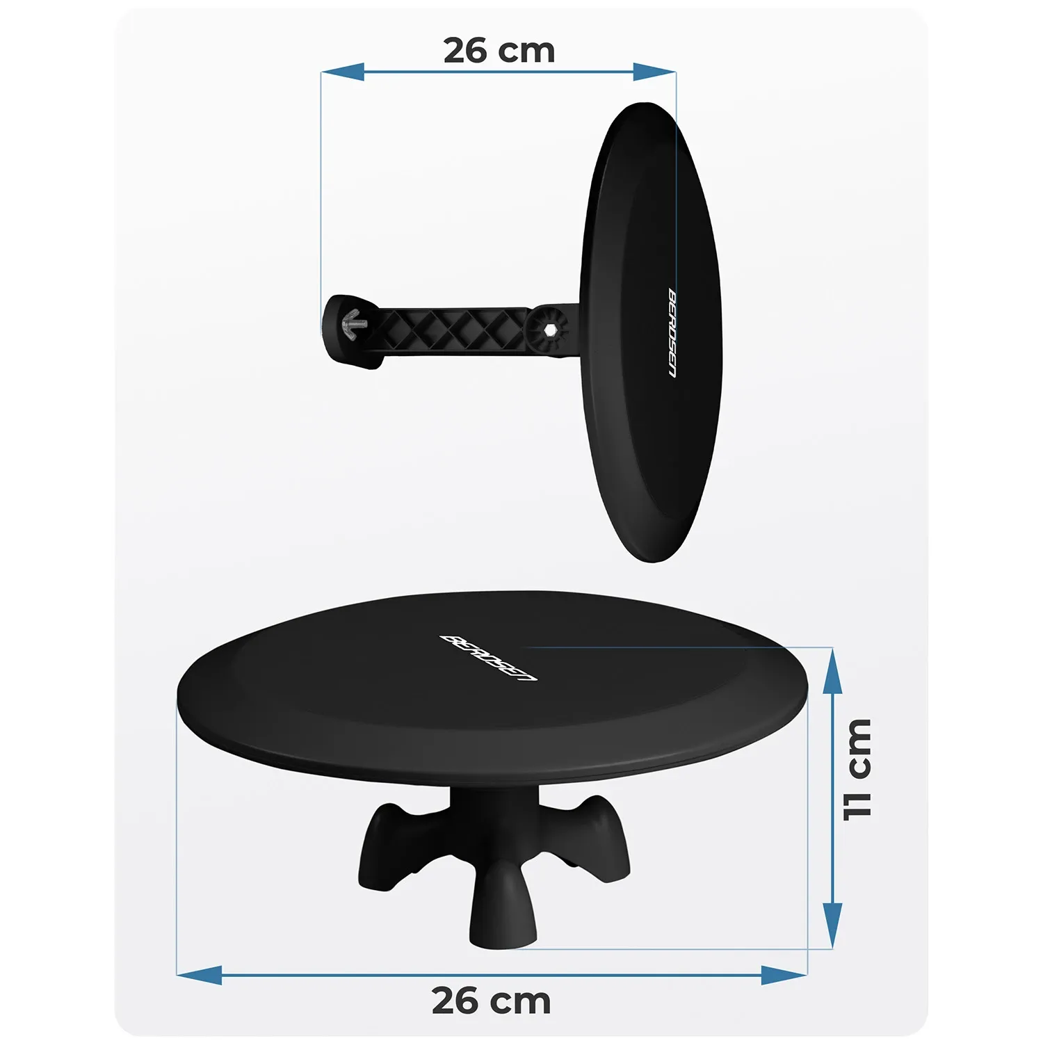 „Berdsen BD-955“ juoda vidaus/lauko televizijos ultra HD 4K antena - nuotrauka 1