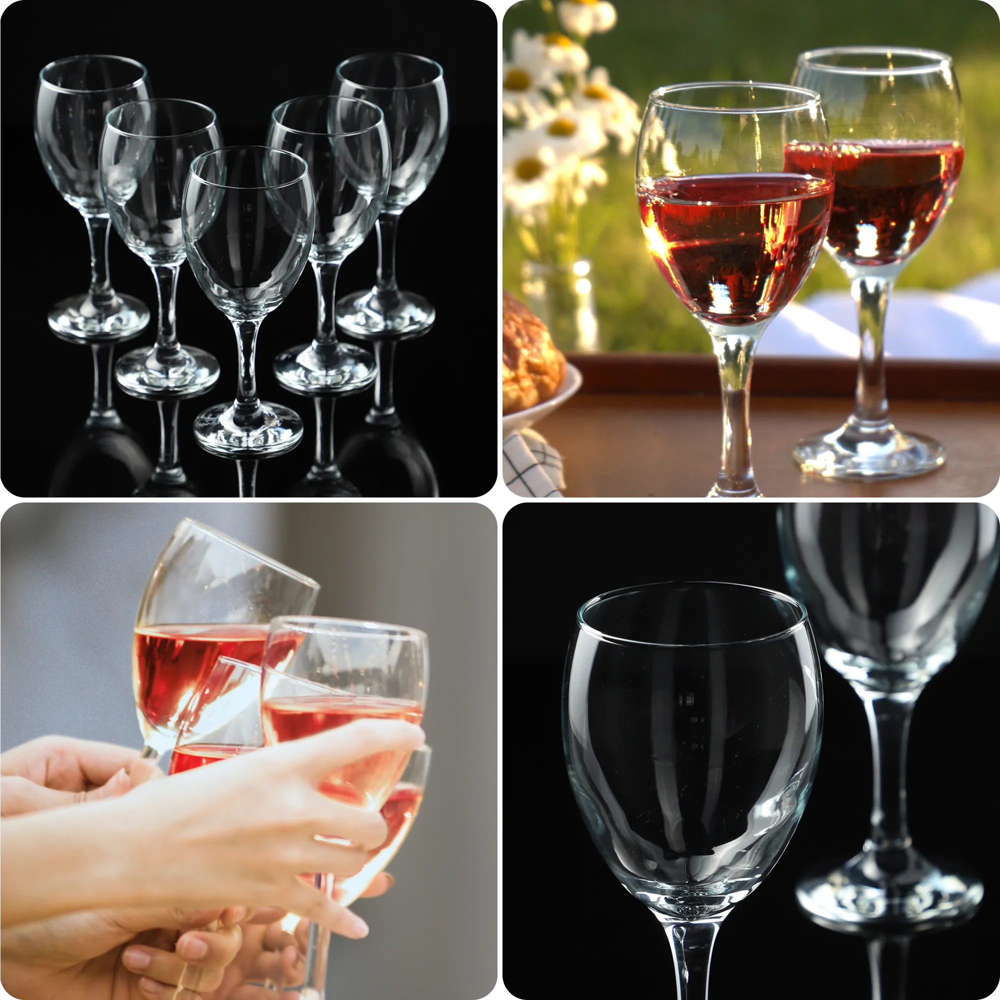 Odnes raudonojo vyno taurės 340 ml, 6 vnt.