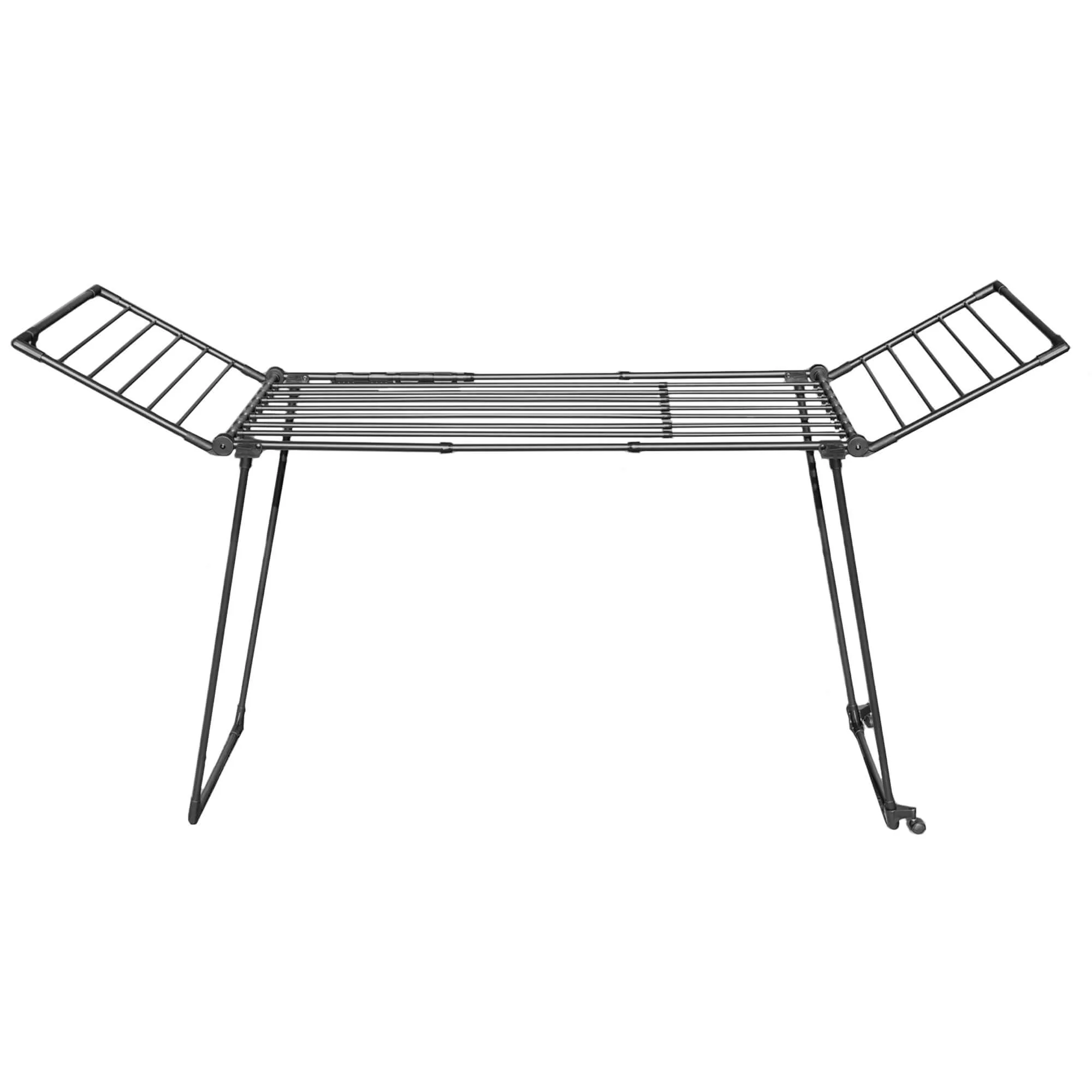 „Aielli“ sulankstoma reguliuojamo dydžio drabužių džiovyklė, 257 cm, juoda