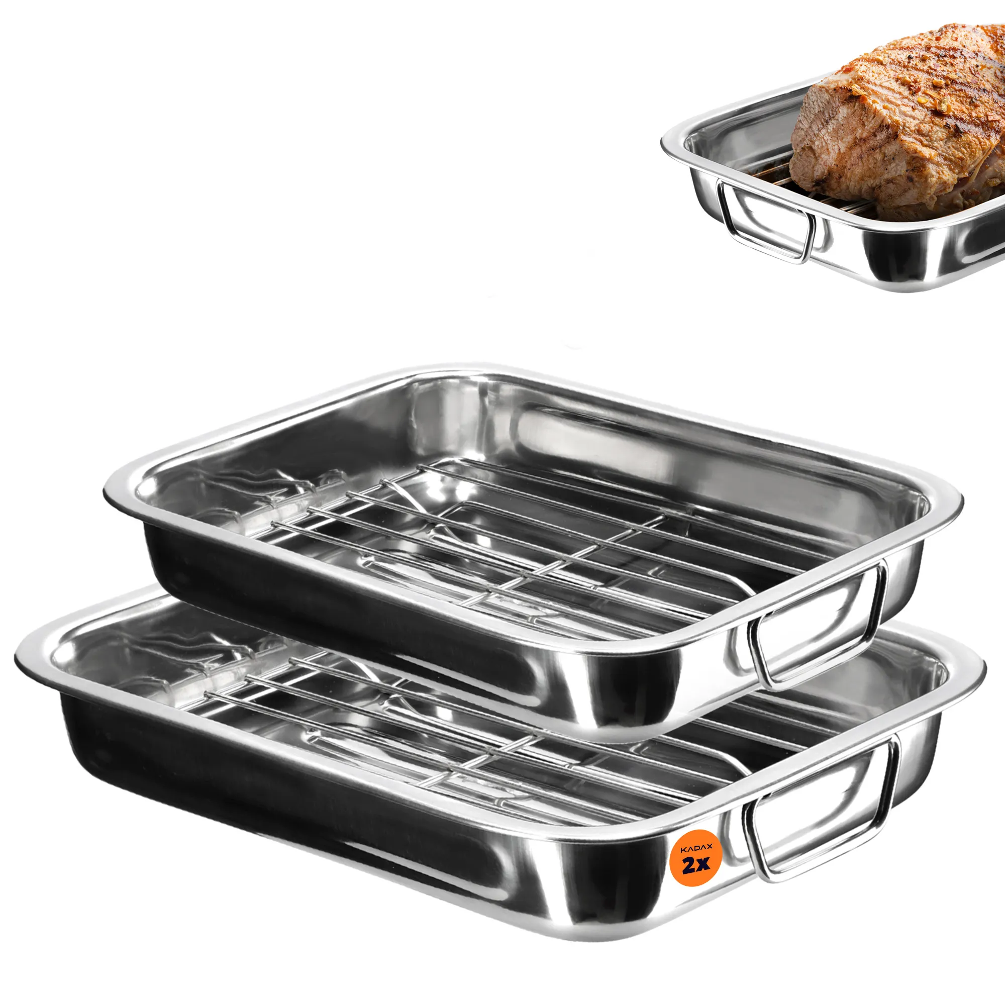 Kepimo formos su grotelėmis 30 + 35 cm, sidabrinės