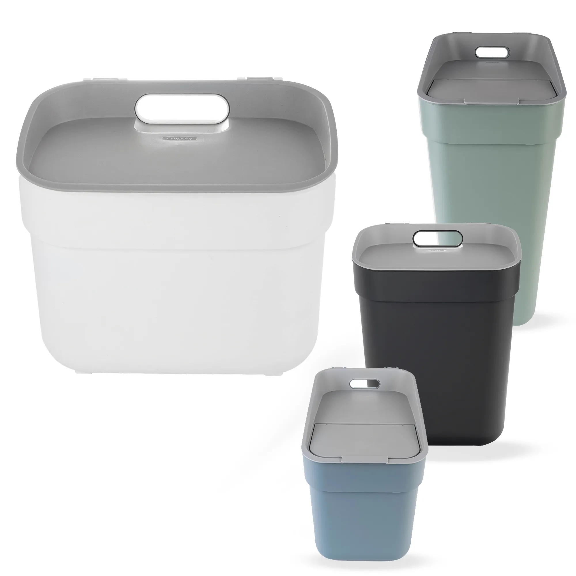 Curver Ready to Collect 5 l atliekų rūšiavimo šiukšliadėžė, balta