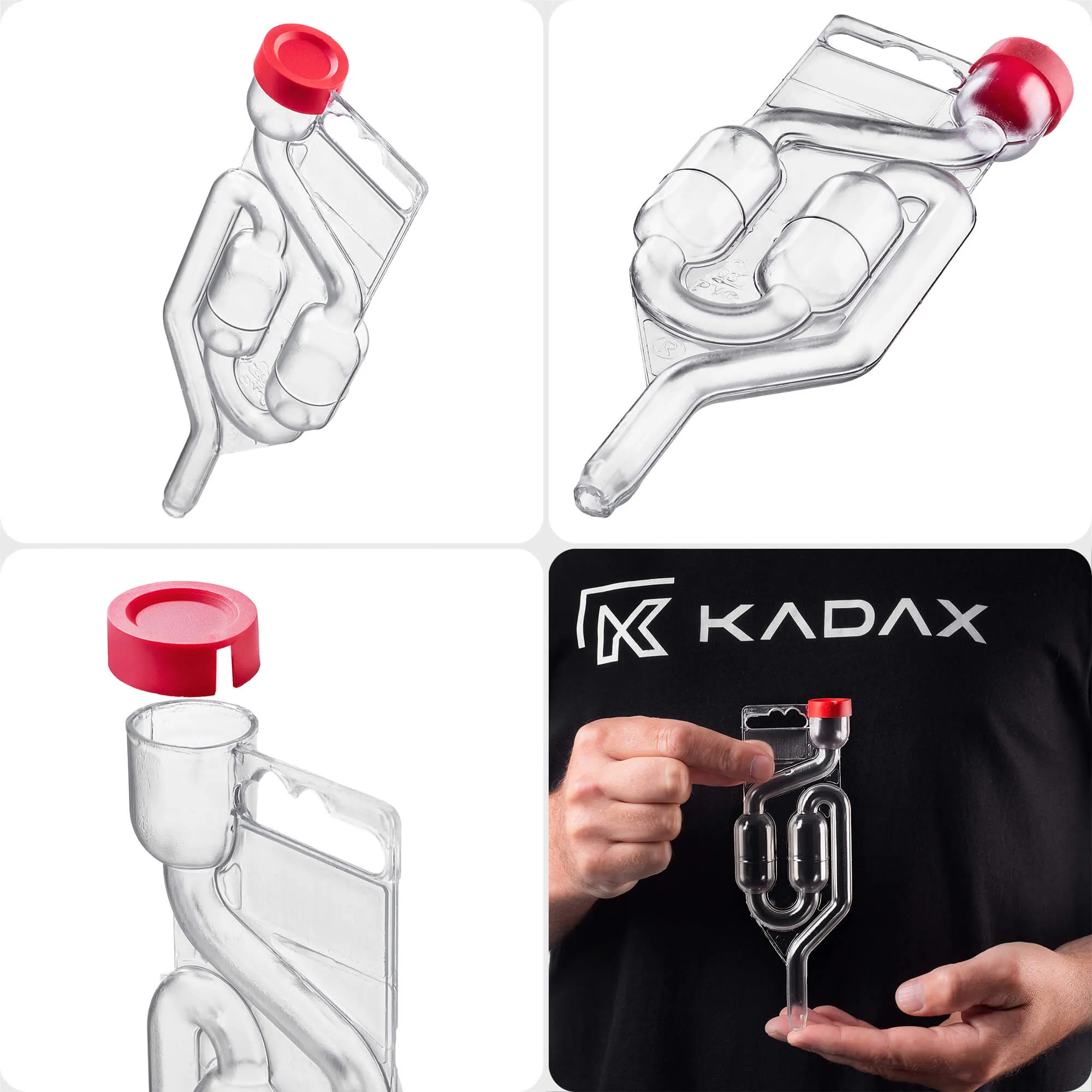 Pienza fermentacijos užraktas su apsauginiu dangteliu