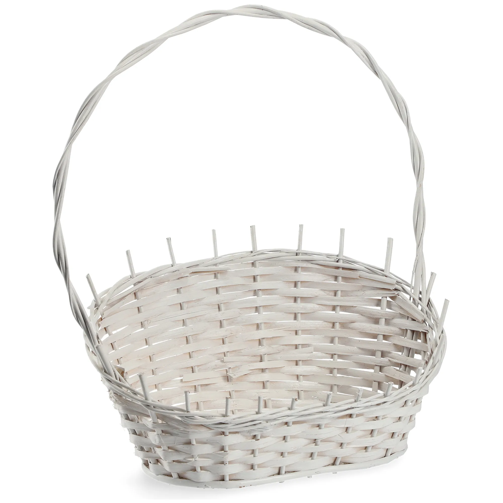 „Mede“ pinti dovanų krepšeliai, balti, vidutinio dydžio