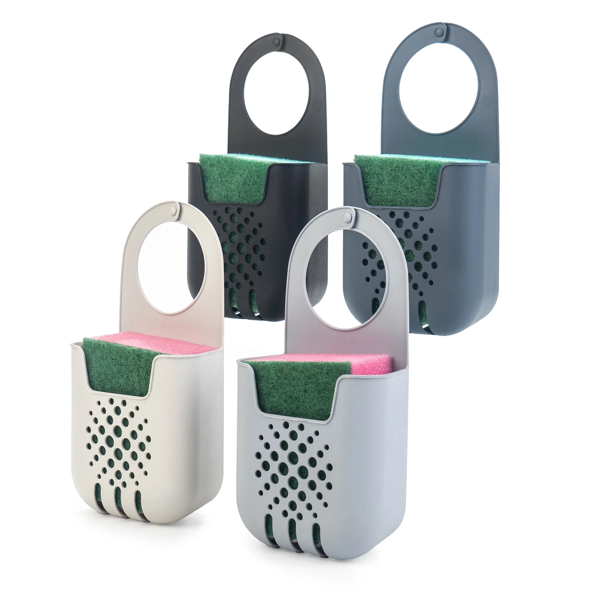 „Cascia“ pakabinamas organizatorius su kempine, juodas