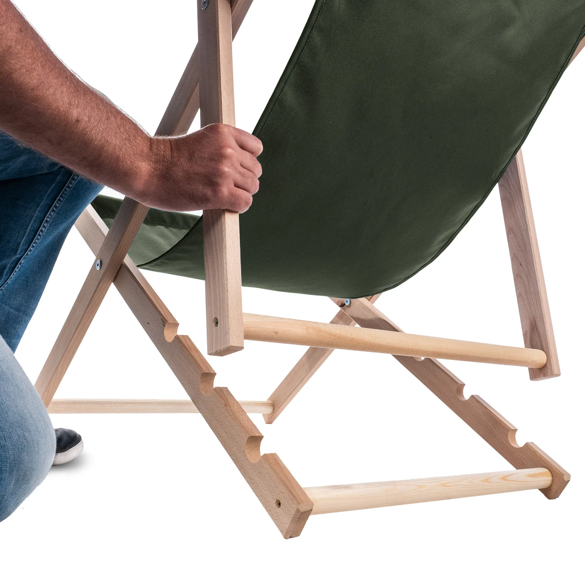 „Tulon“ medinis gultas, 80 x 63 cm, butelio žalios spalvos, 2 vnt.