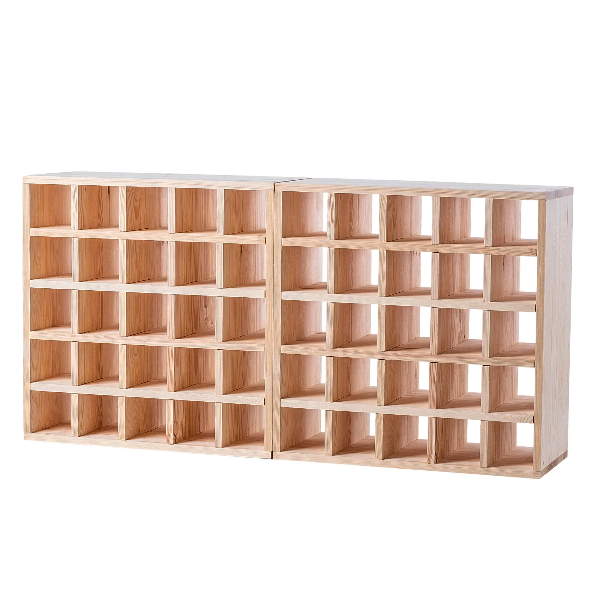 Loreo vyno lentynėlė, medinė, šviesiai ruda, šachmatų lentos formos, 2 dalys