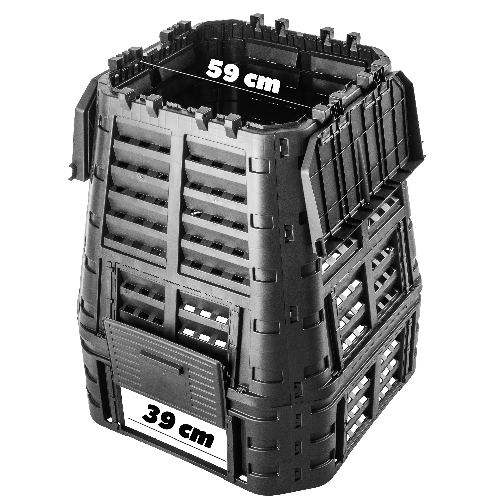 Boko 740L sodo kompostinė, juoda