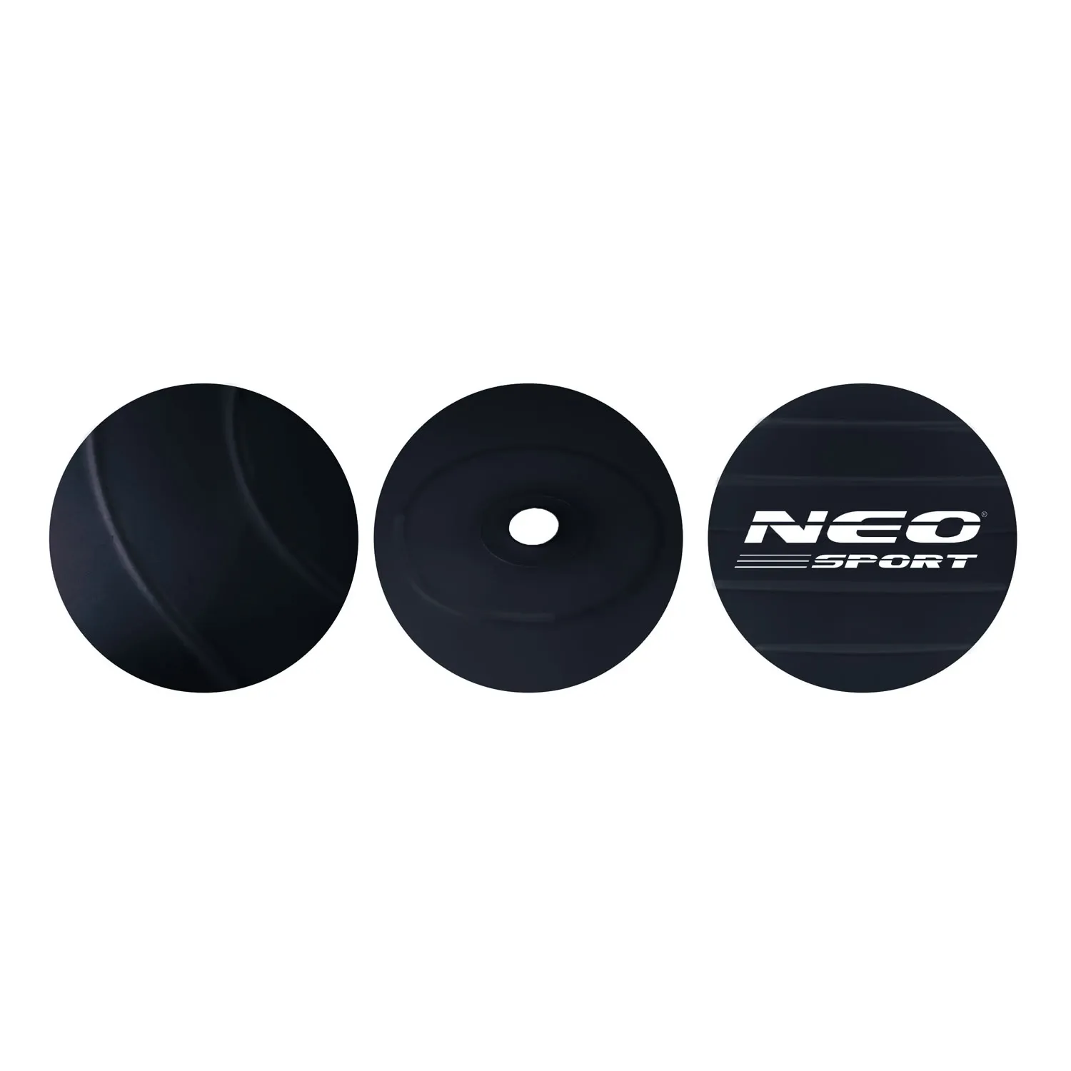 Mankštos kamuolys 75 cm NS-952 juodas - nuotrauka 1