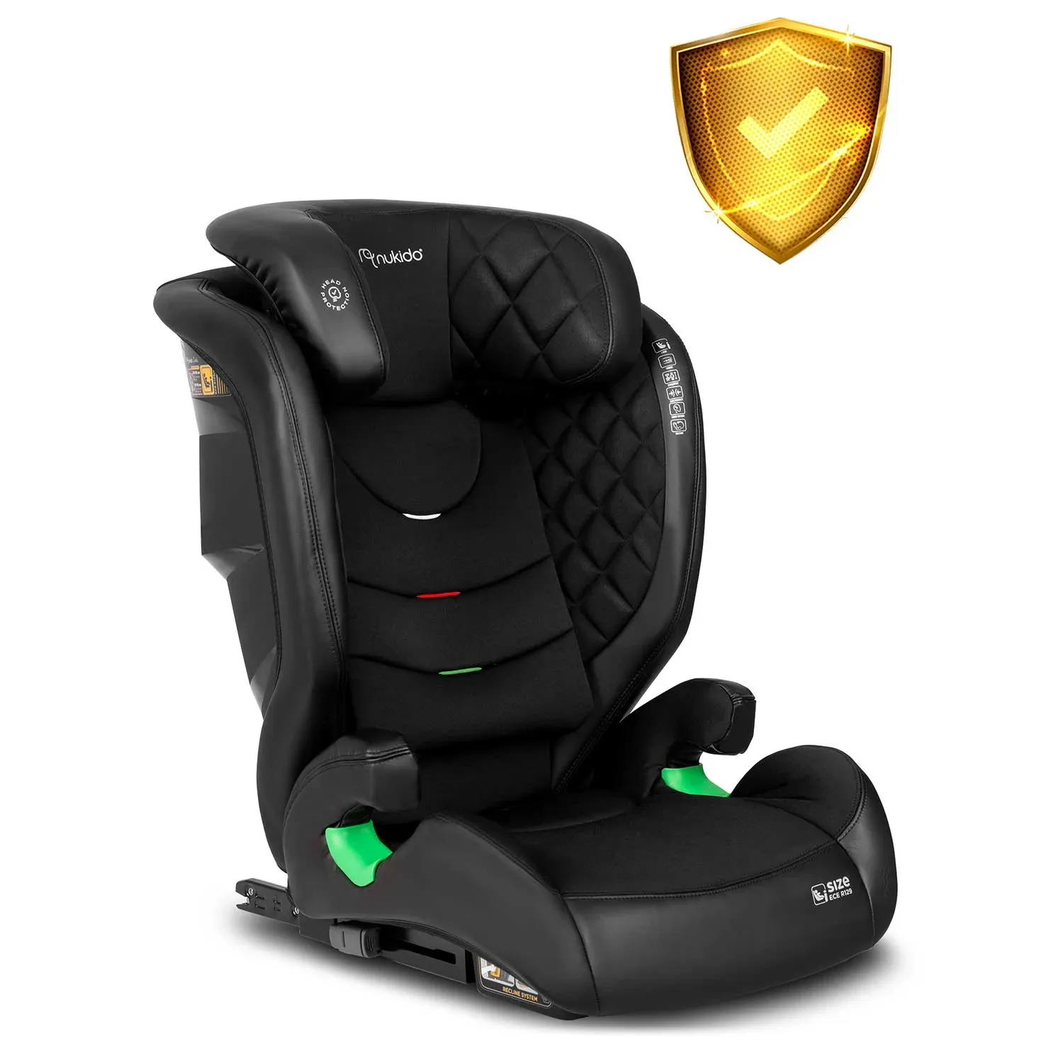Nukido Louis automobilinė kėdutė, juoda, 15-36 kg, ISOFIX - nuotrauka 1
