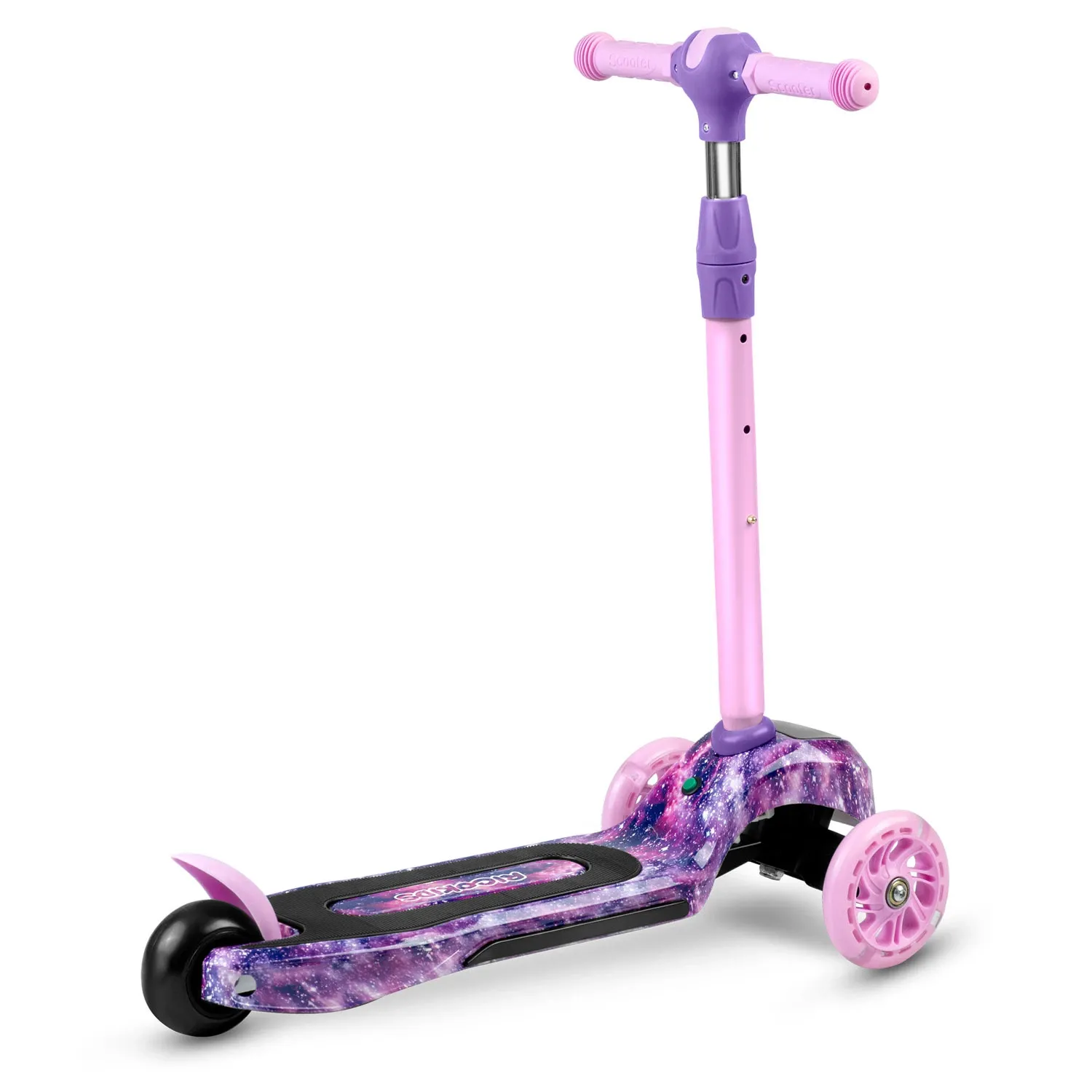 „Ricokids Piko“ triratis paspirtukas – rožinės ir violetinės spalvos - nuotrauka 1