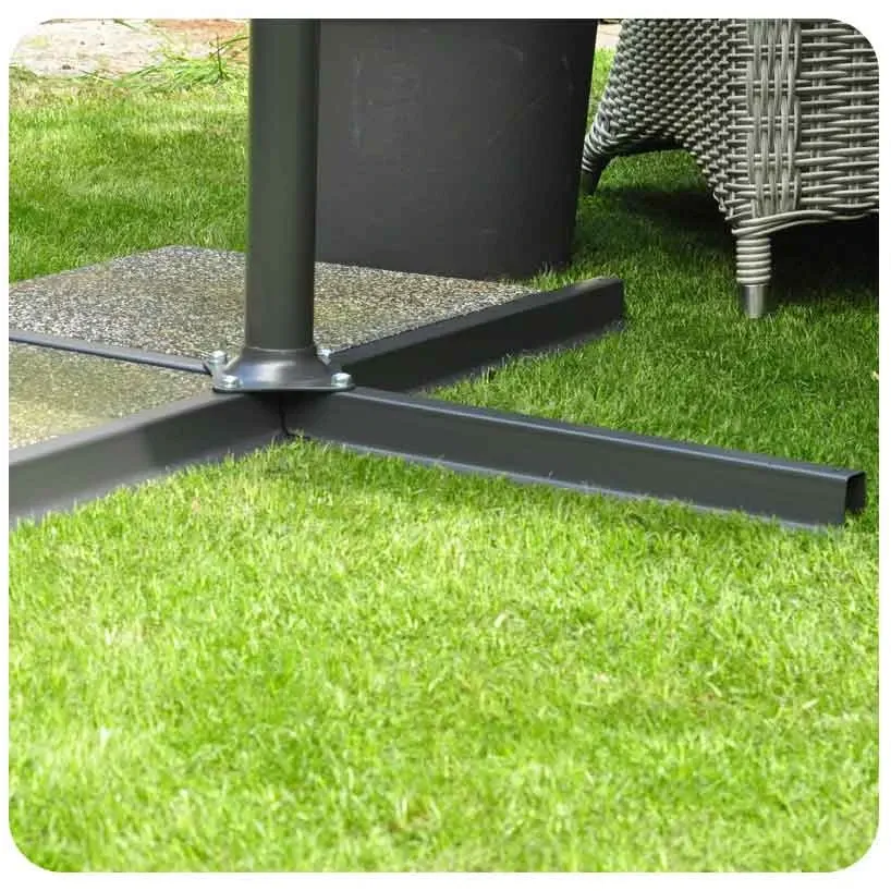 Sulankstomas sodo skėtis, 6 segmentų, tamsiai mėlynas, 350 cm - nuotrauka 1