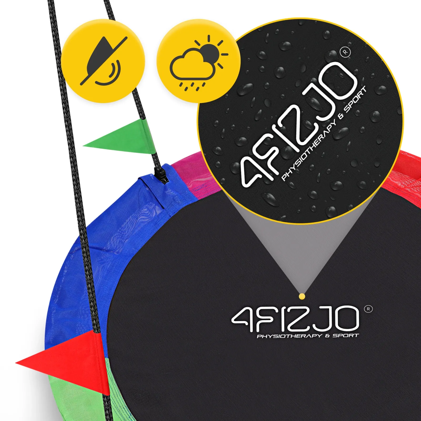 Vaikiškos sodo sūpynės L Gandro lizdas 100 cm