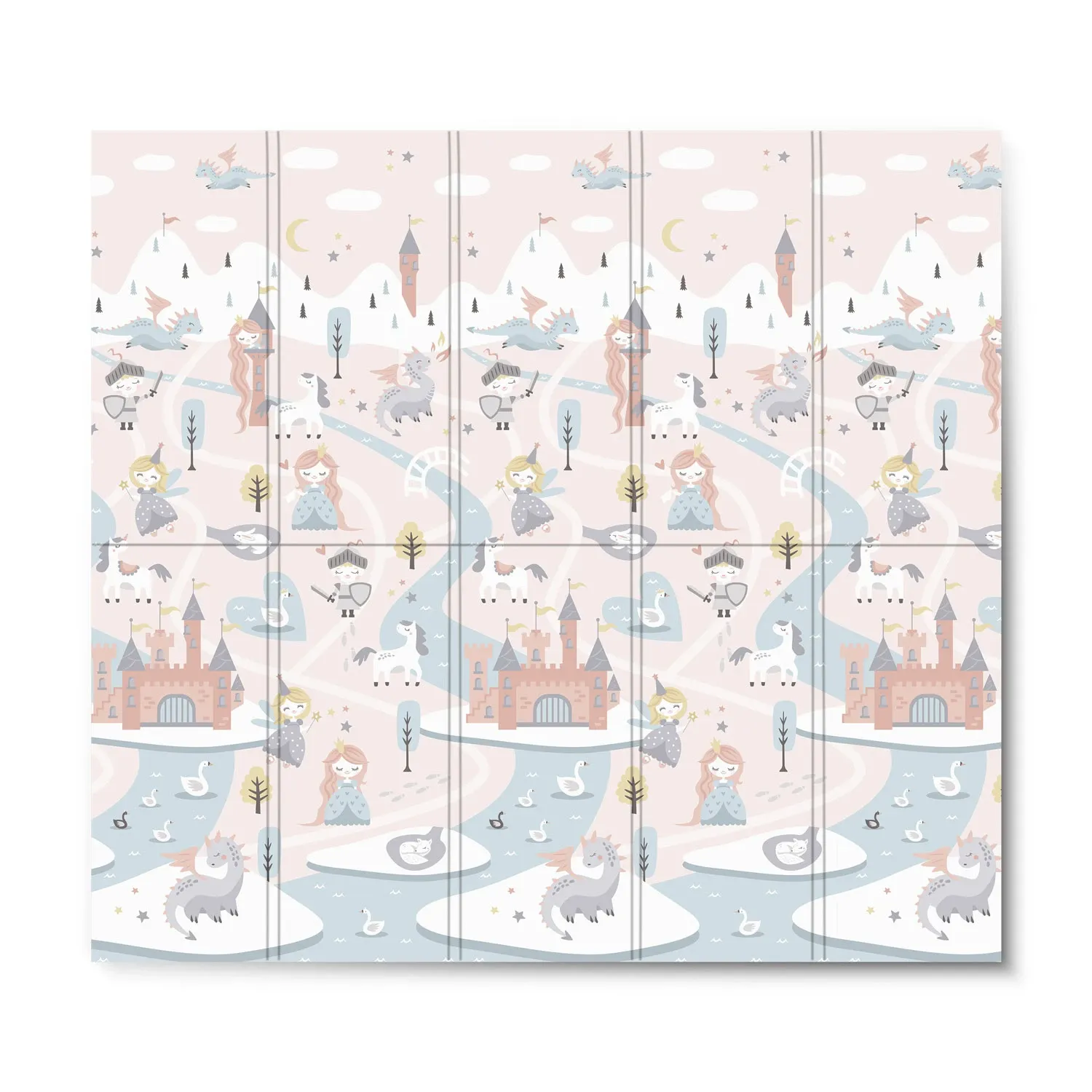 Sulankstomas edukacinis putplasčio kilimėlis 200 x 180 x 1 cm Nukido NK-340 - nuotrauka 1