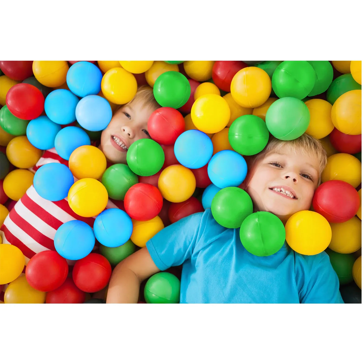 10 kamuoliukų baseinui, vaikiškam baseinėliui, žaidimų aikštelei 9999 - nuotrauka 1