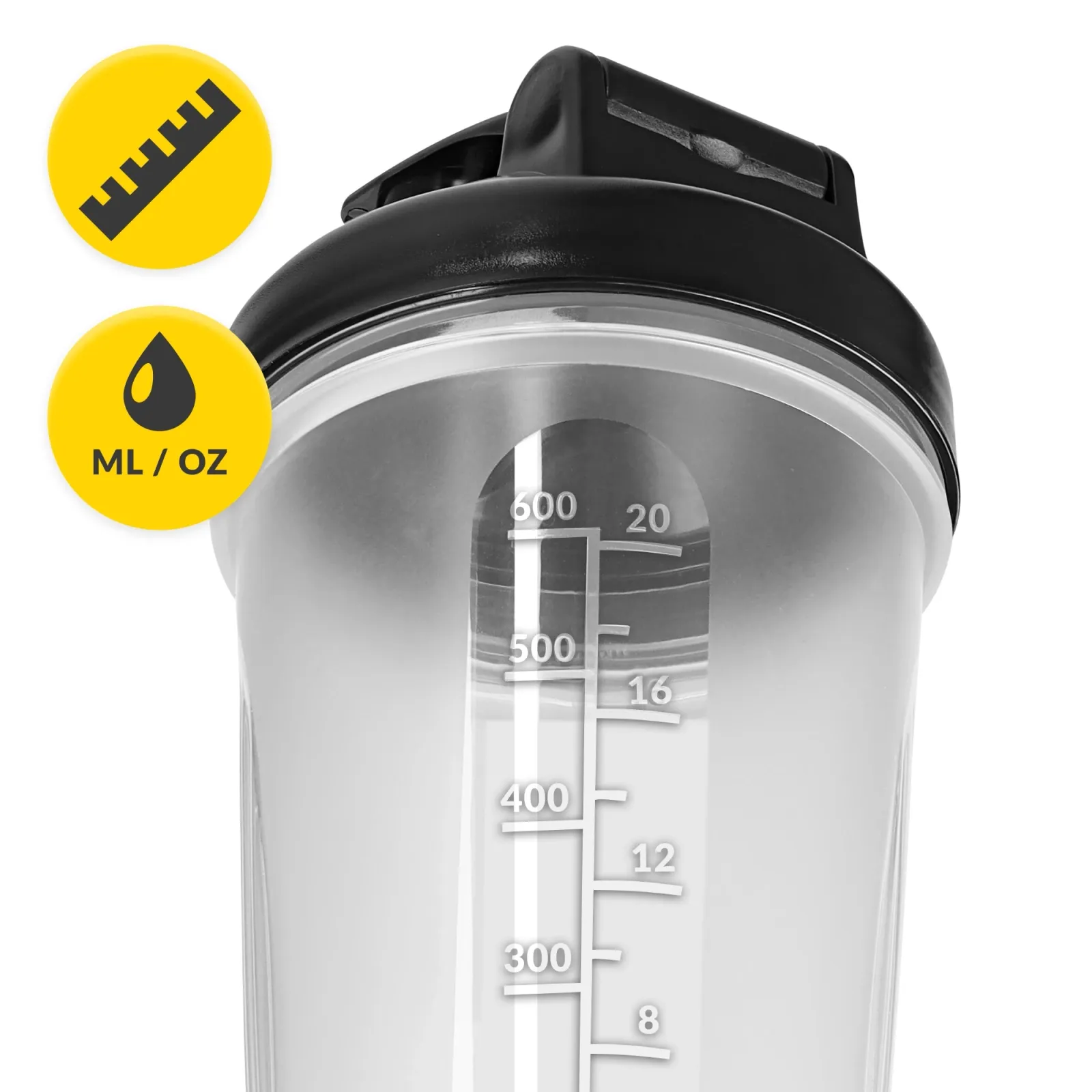 PRO sportinis maisto papildų plaktuvas su tinkleliu 650 ml