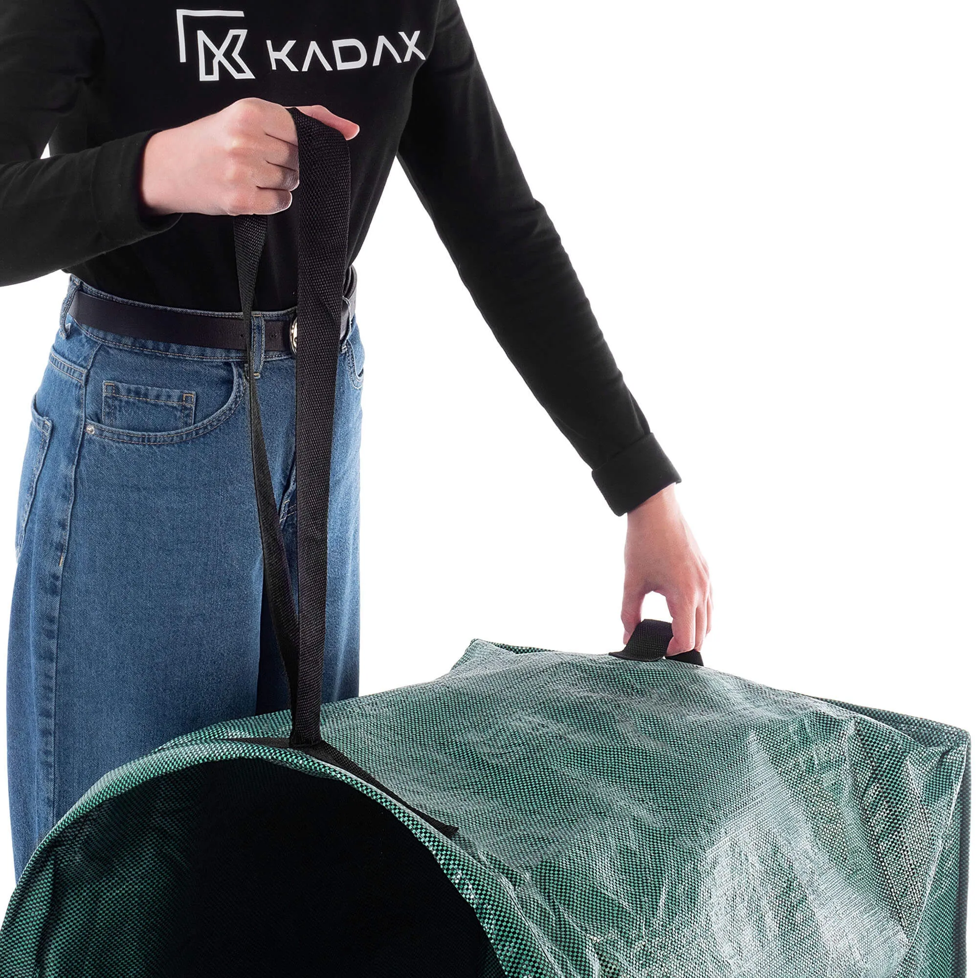 „Montbard“ 200 l sulankstomas sodo krepšys, žalias