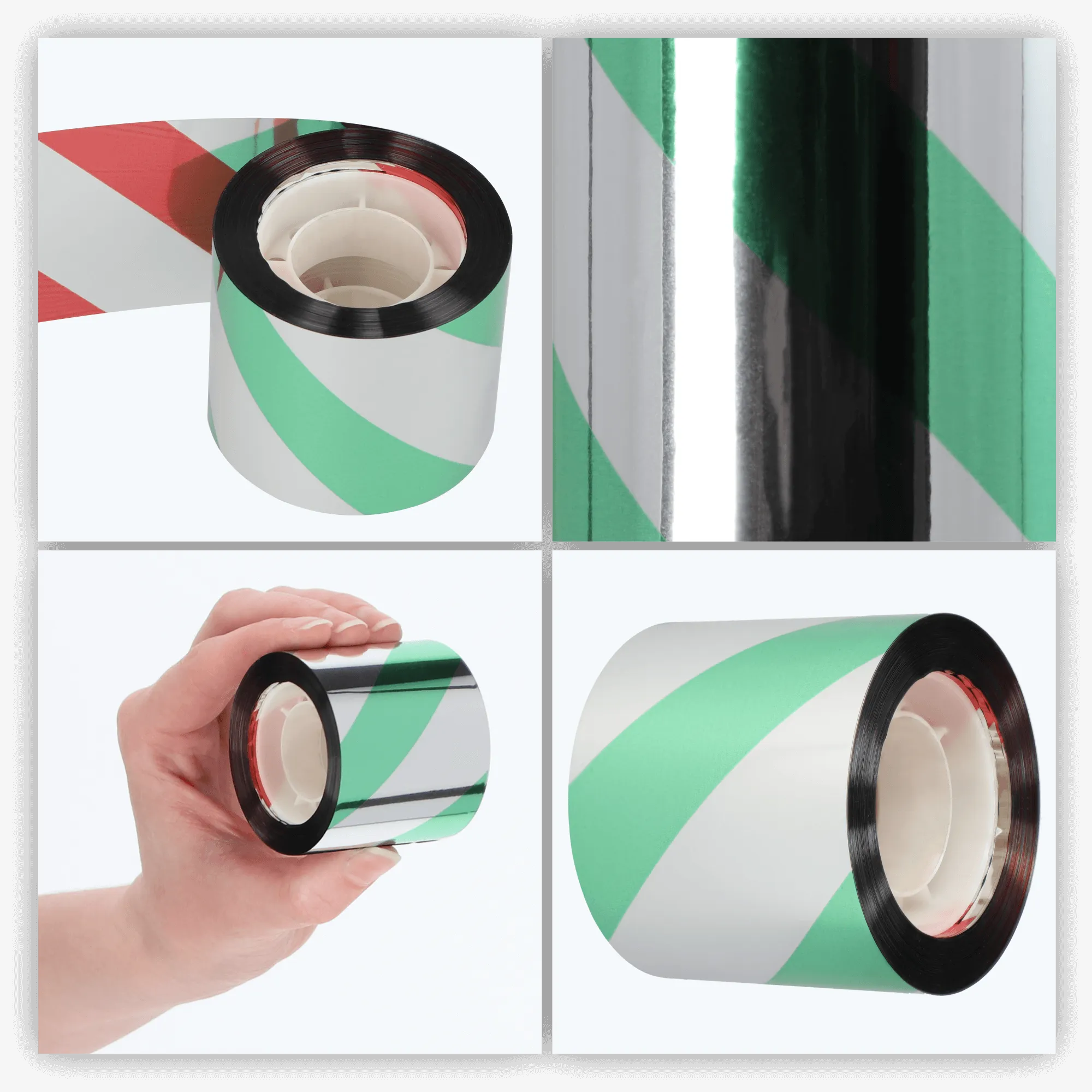 Šviesą atspindinti juosta nuo paukščių 4,8 cm x 50 m, žalia